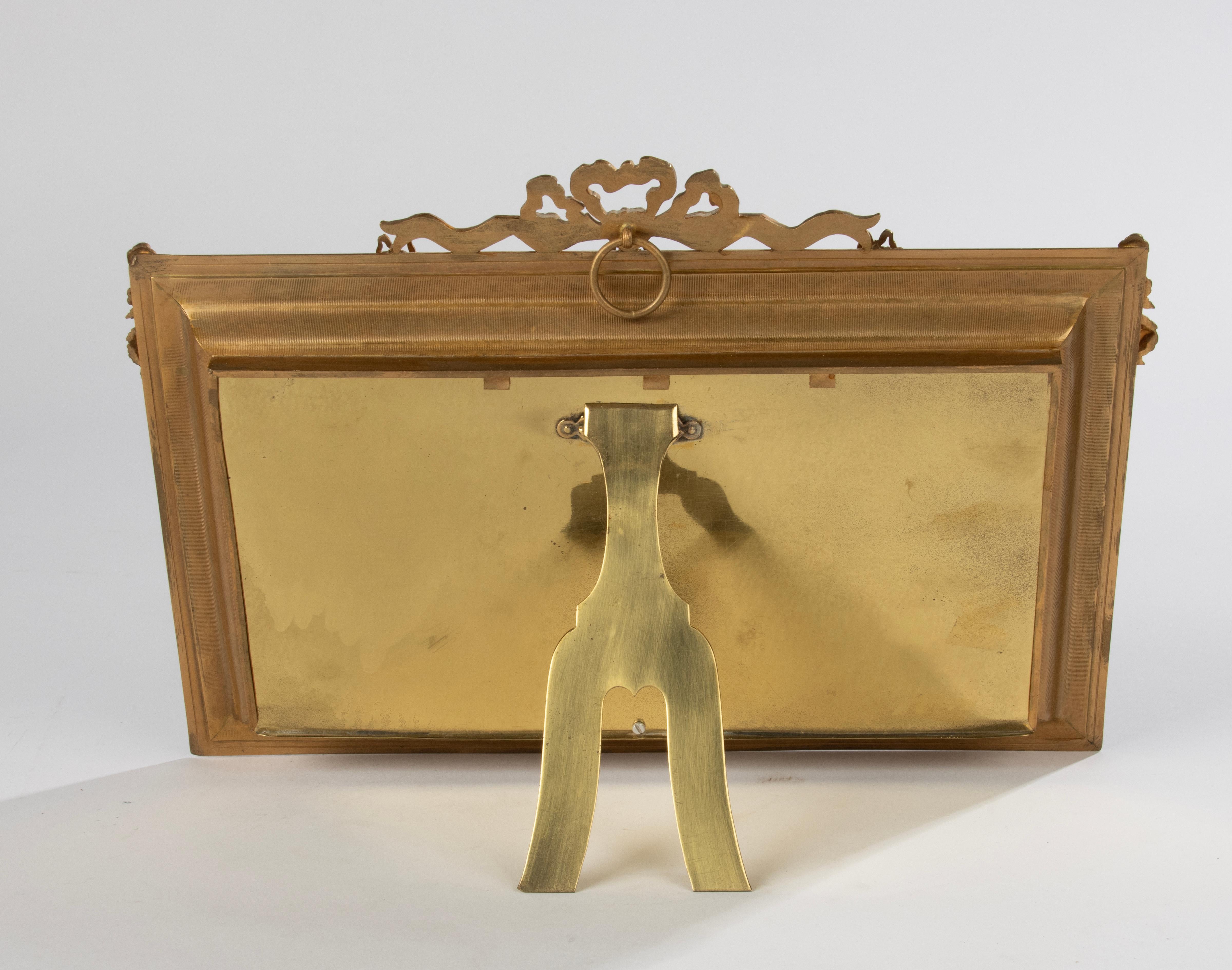 Mid 19th Century Louis XVI Ormolu Bronze Duo Picture frame - Napoleon III 3