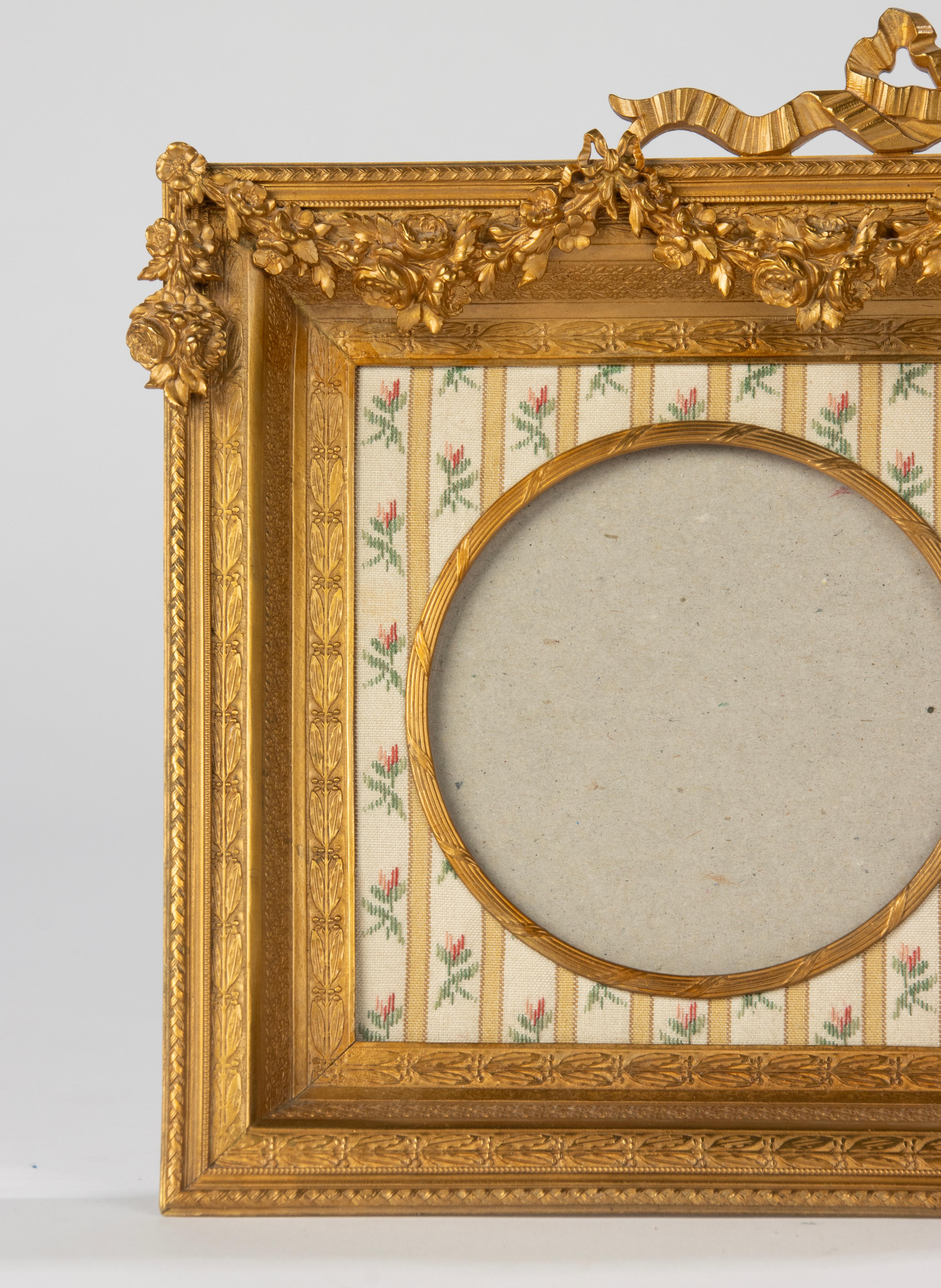 Mid 19th Century Louis XVI Ormolu Bronze Duo Picture frame - Napoleon III 1