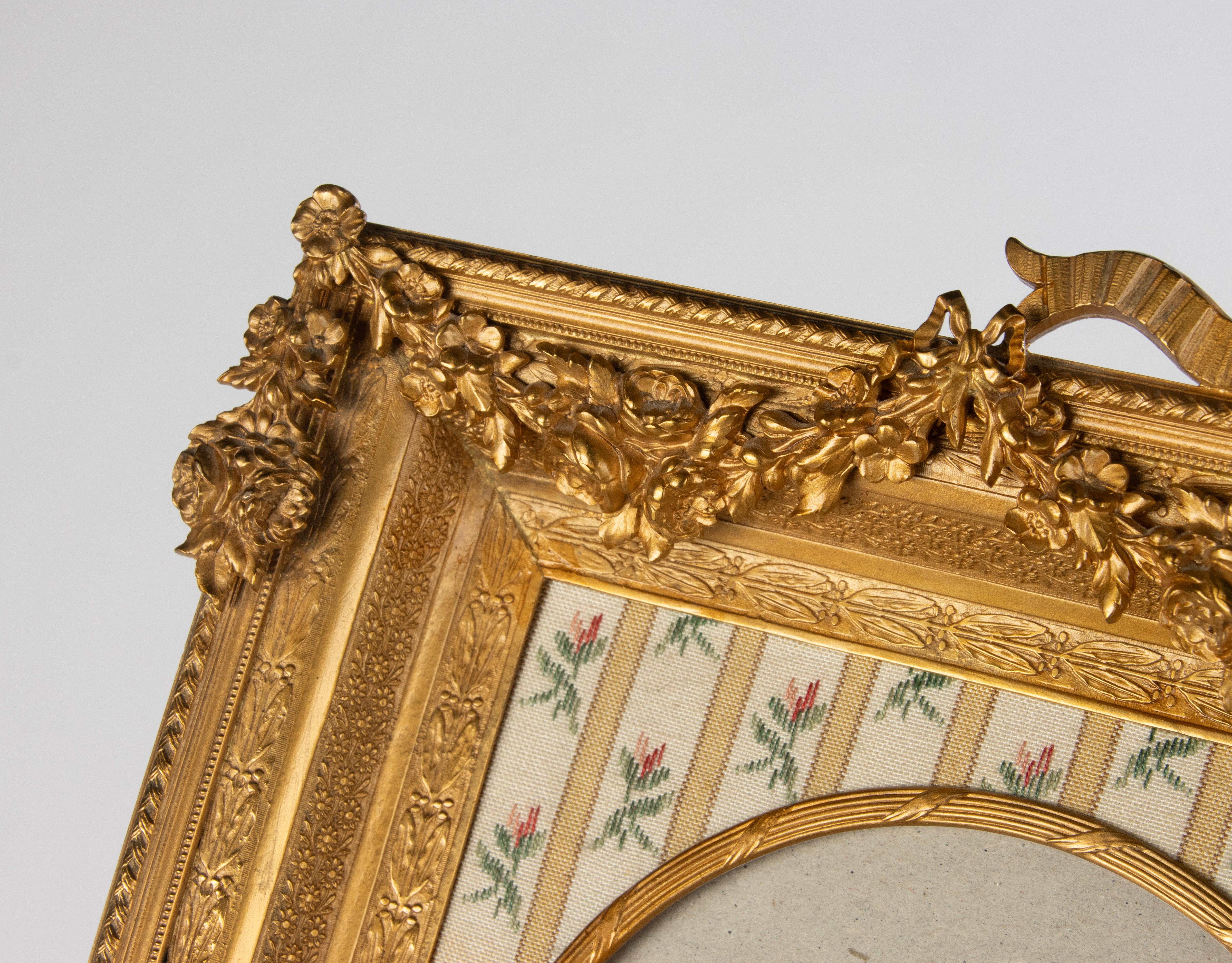 Mid 19th Century Louis XVI Ormolu Bronze Duo Picture frame - Napoleon III 2