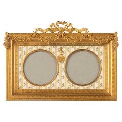 Cornice Duo Luigi XVI in bronzo ormolato della metà del XIX secolo - Napoleone III