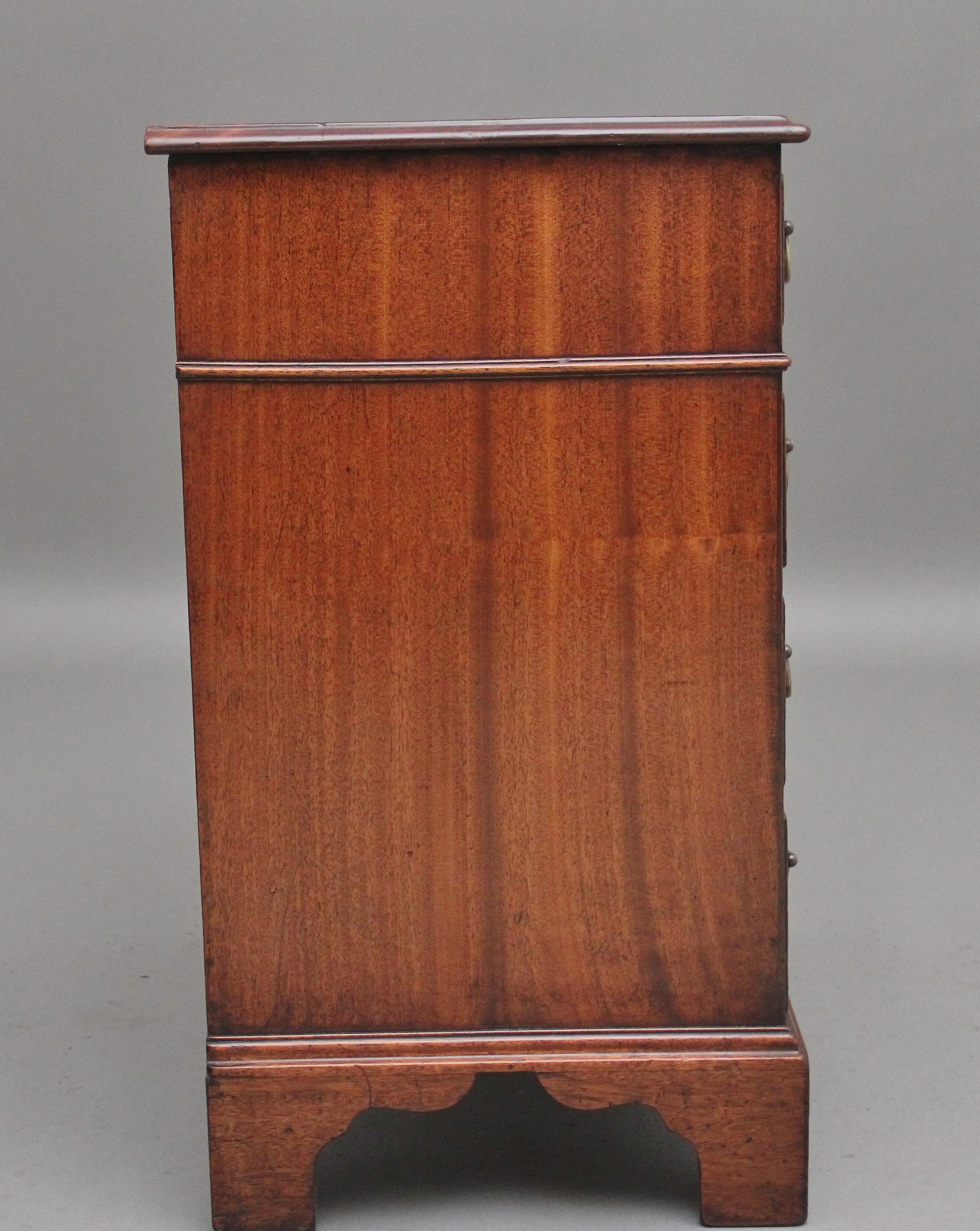 Mid-19th Century Mid 19th Century mahogany bedside chest of drawers