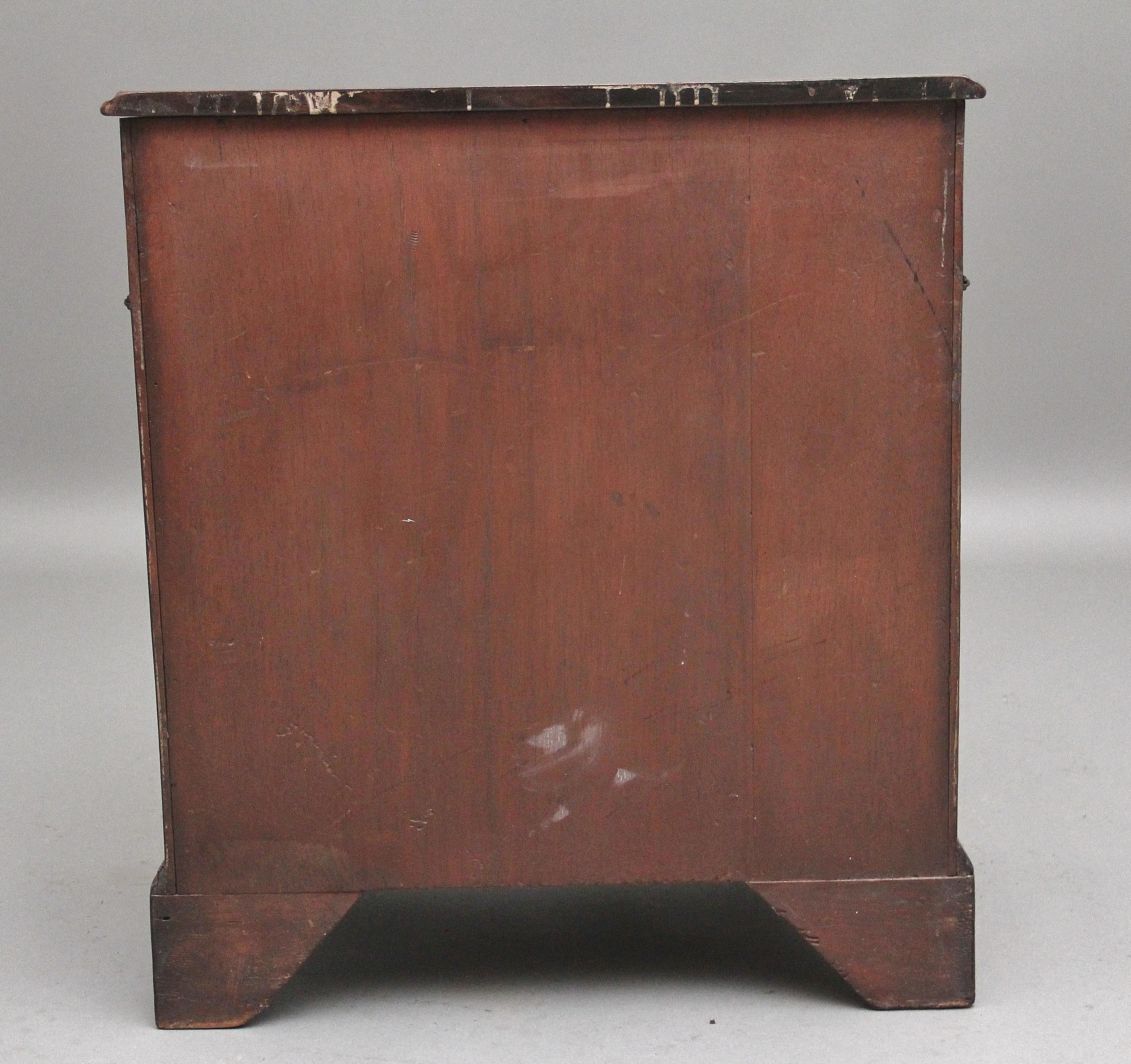 Mahogany Mid 19th Century mahogany bedside chest of drawers
