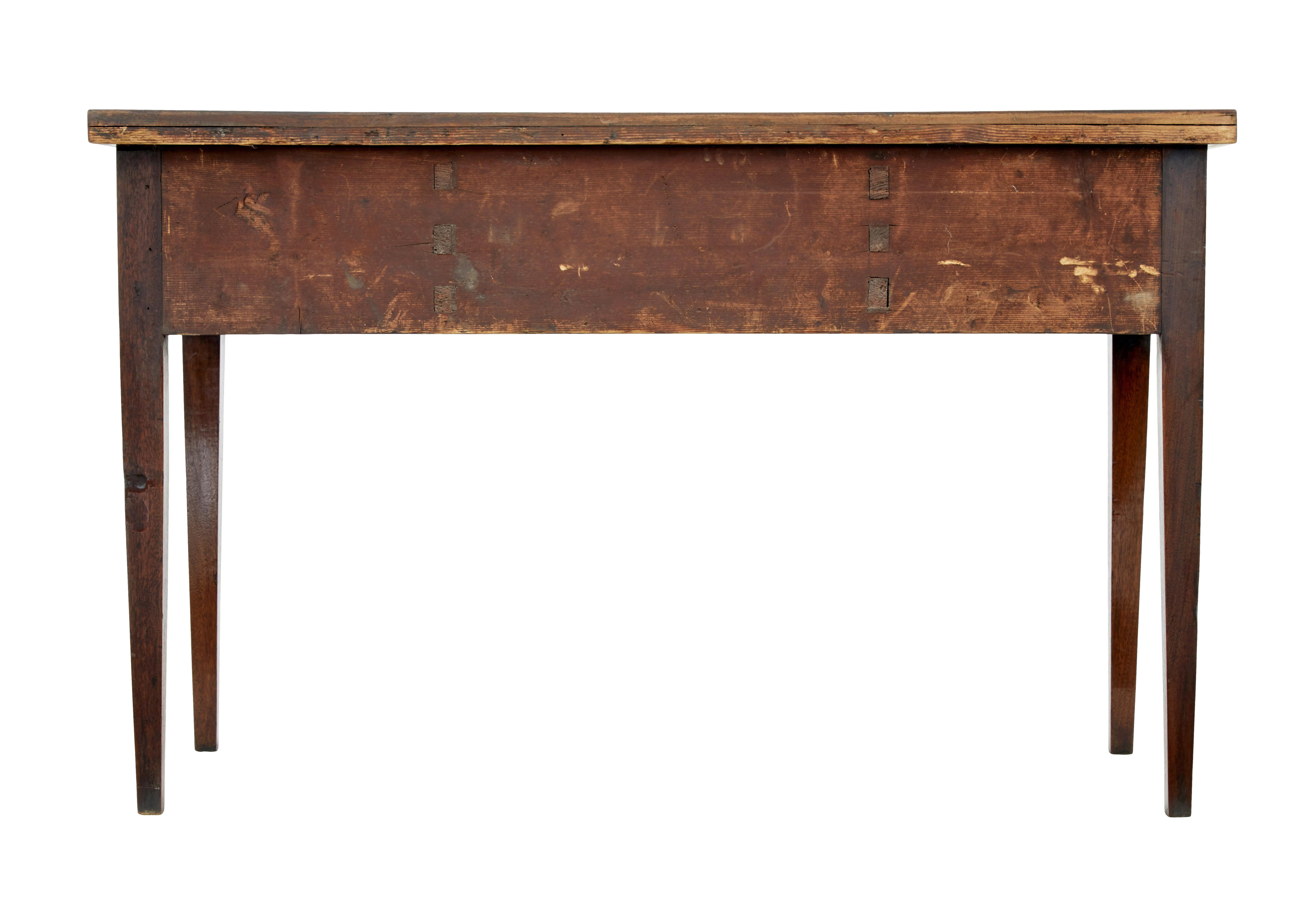 English Mid 19th century mahogany bowfront sideboard