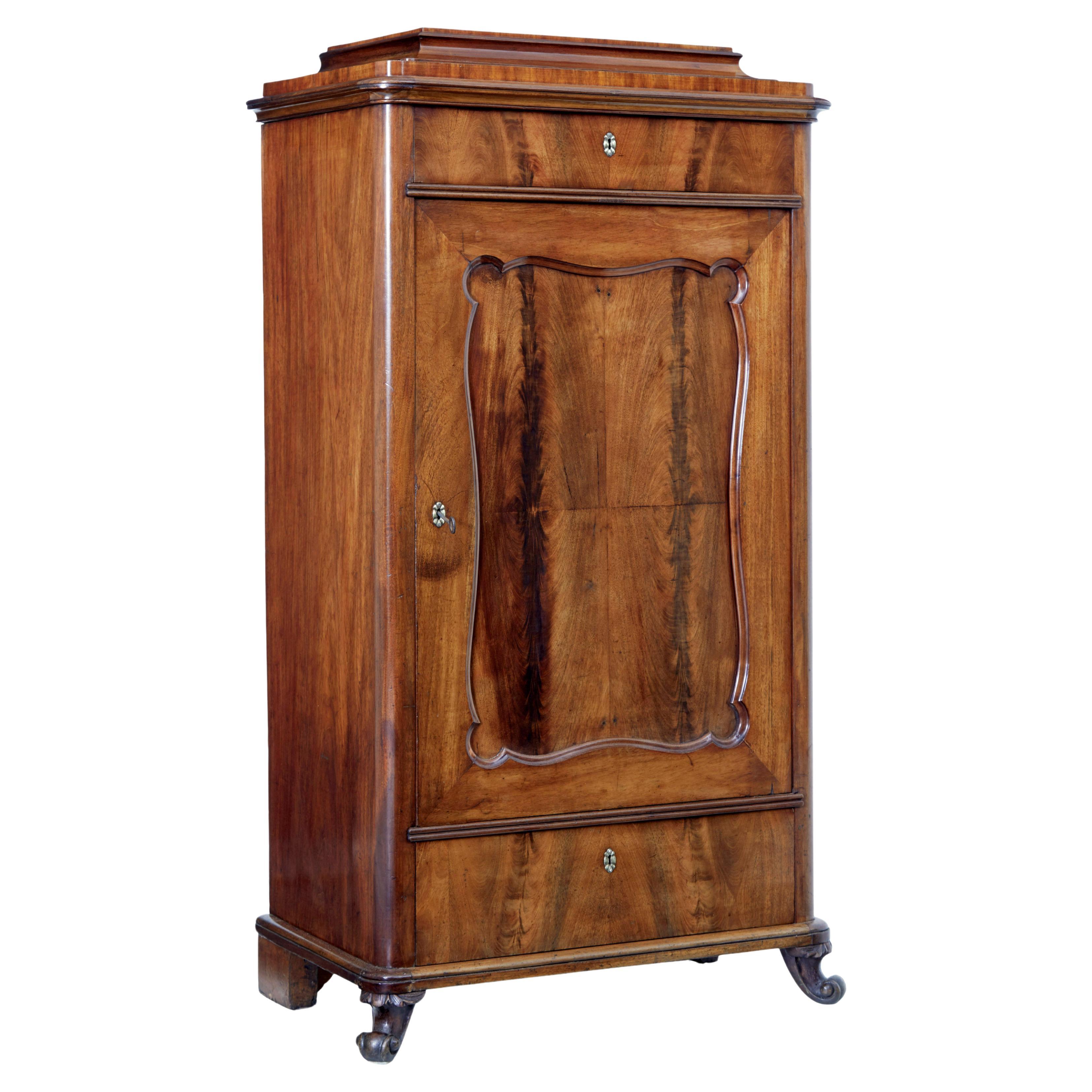 Mid 19th Century mahogany caddy top cupboard