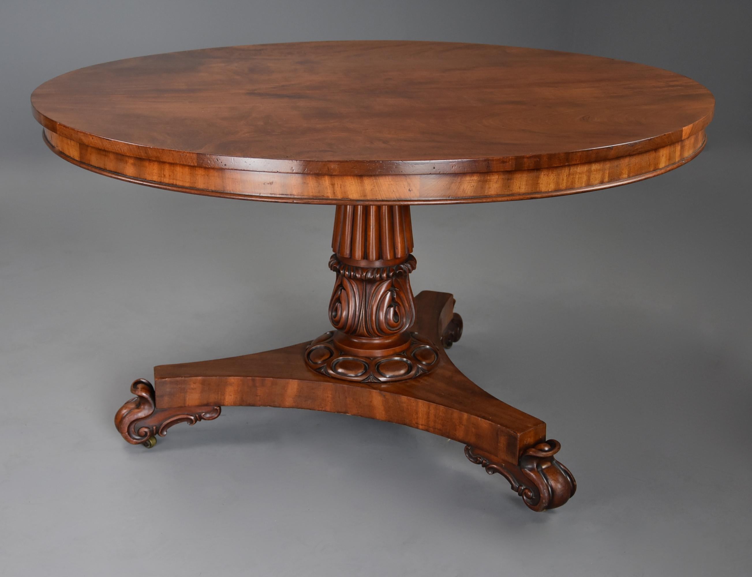 English Mid 19th Century Mahogany Centre Table of Excellent Patina For Sale