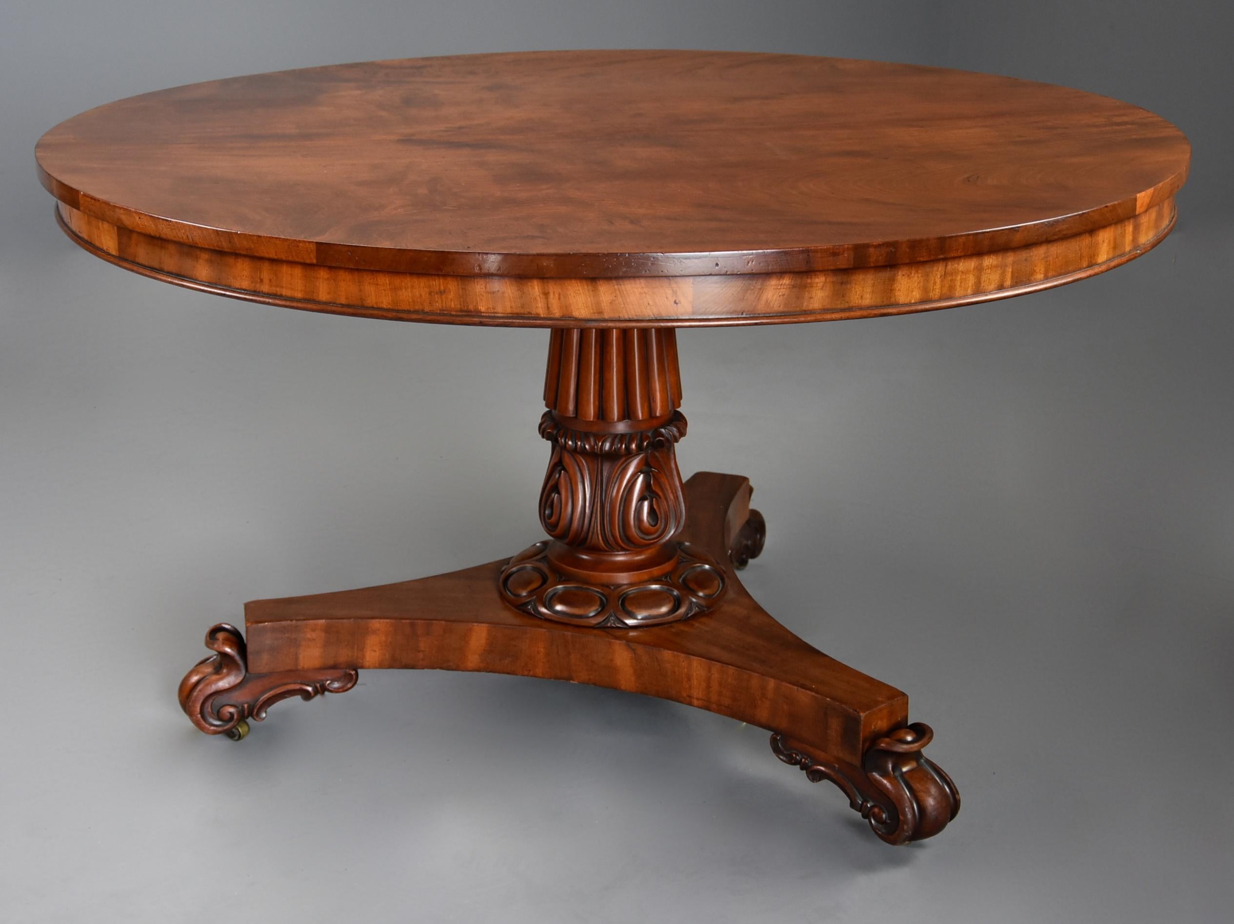 Mid 19th Century Mahogany Centre Table of Excellent Patina In Good Condition For Sale In Suffolk, GB
