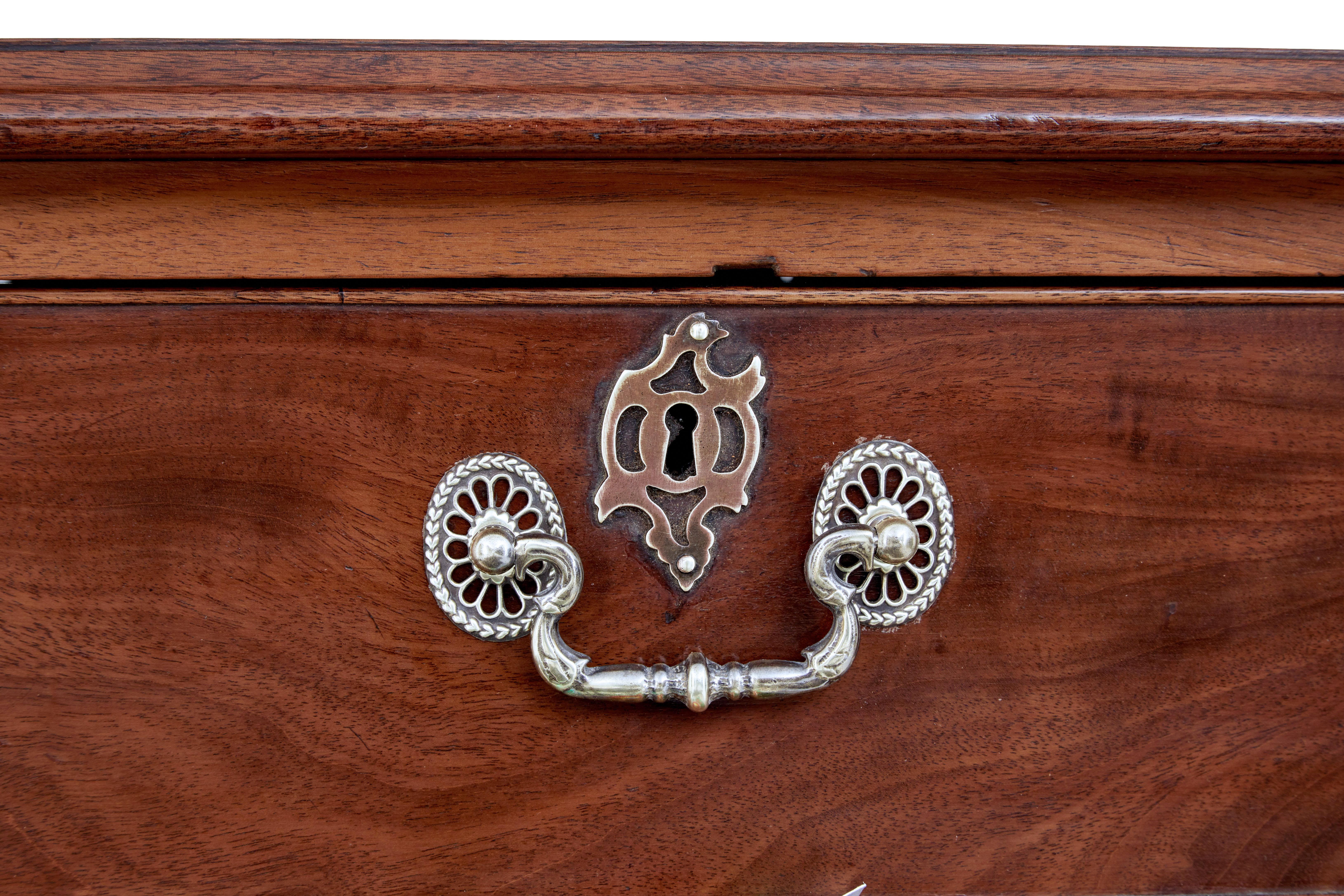 Mid 19th Century Mahogany Chest of Drawers In Good Condition In Debenham, Suffolk