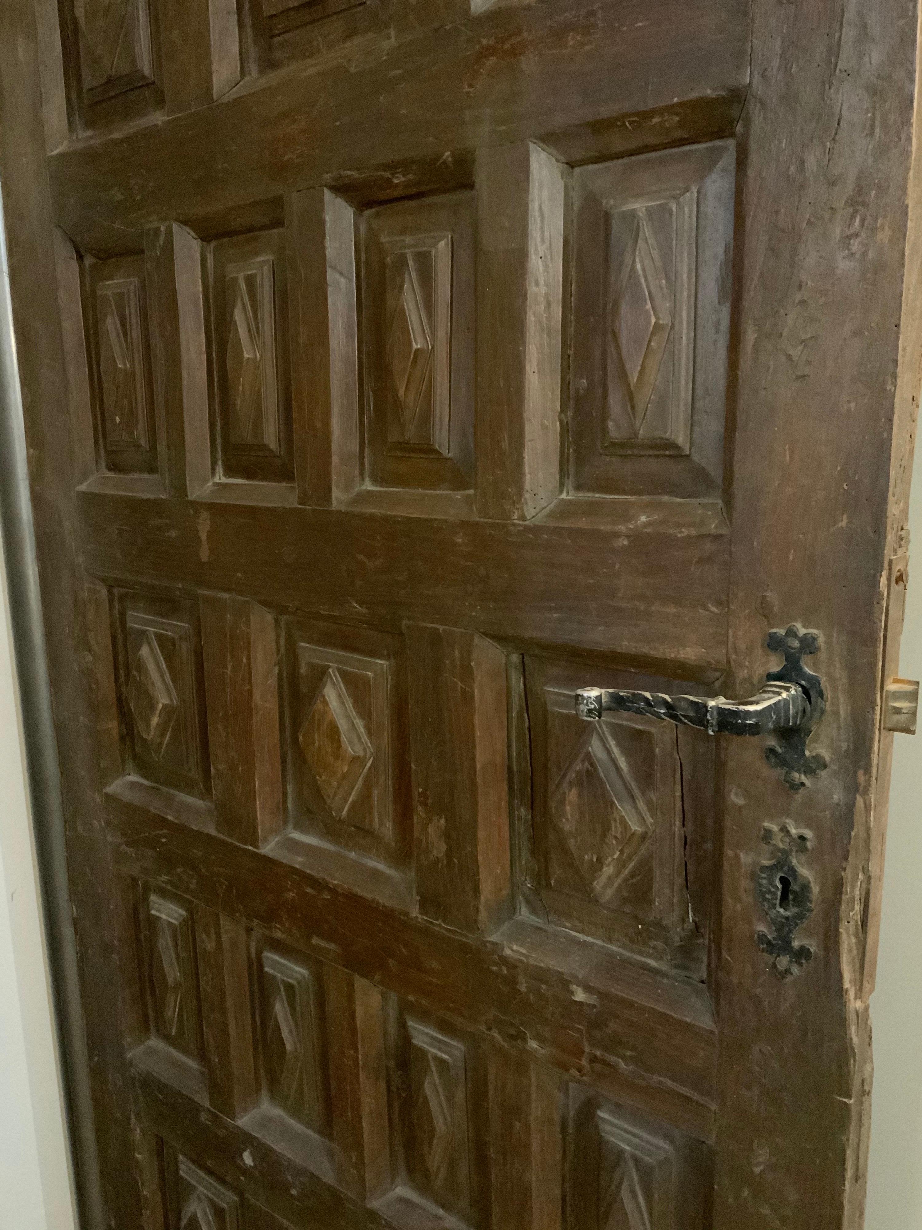 Spanish Mid-19th Century Maple Door from Spain