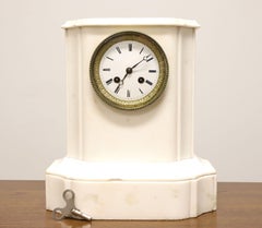 Antique Mid 19th Century Marble Empire Chime Mantel Clock