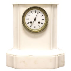 Used Mid 19th Century Marble Empire Chime Mantel Clock