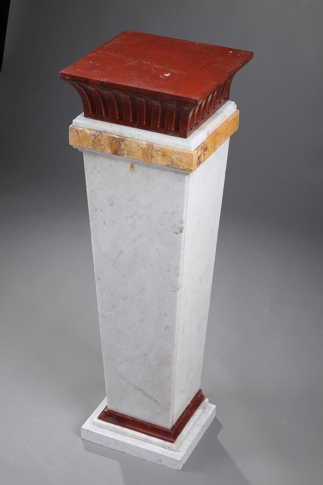 Mid-19th Century Marble Pedestal Column For Sale 10