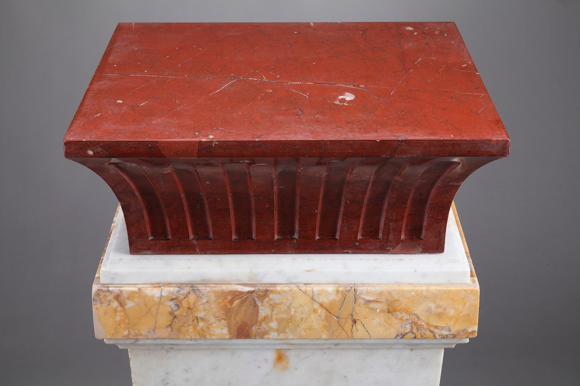 Mid-19th Century Marble Pedestal Column For Sale 3