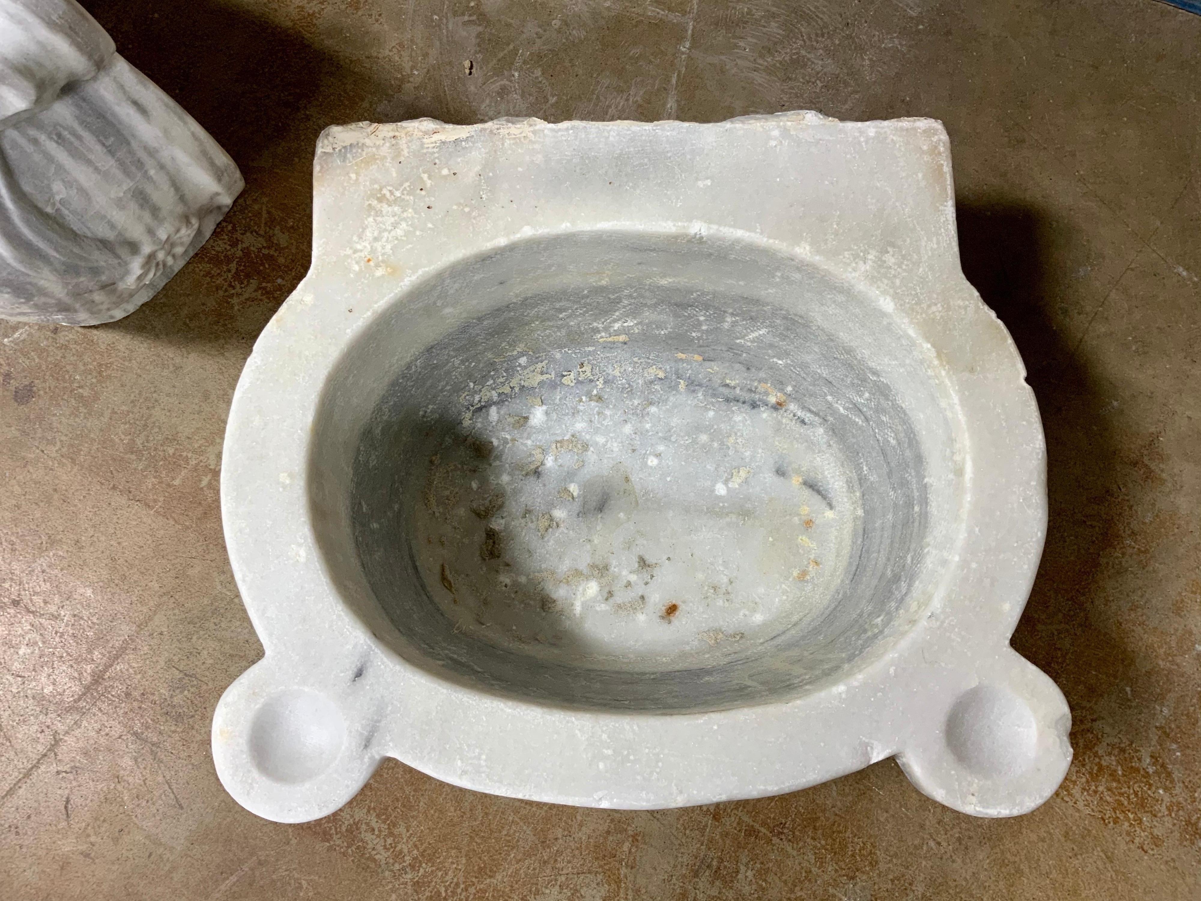Greek Mid-19th Century Marble Sink from Greece For Sale