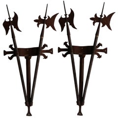 Mid-19th Century Medieval Wall Appliqués from France