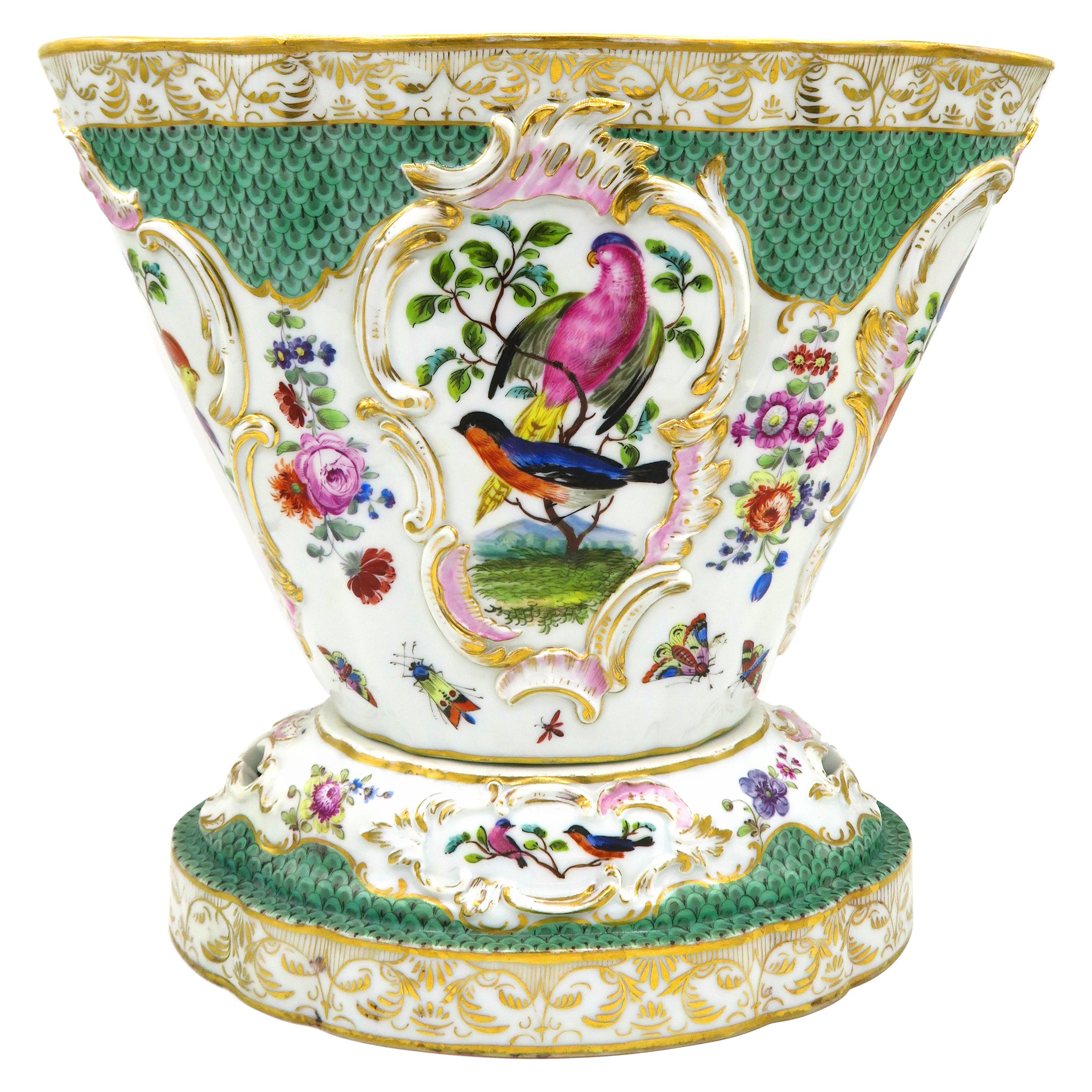 Mid-19th Century Meissen "fan shaped vase" For Sale