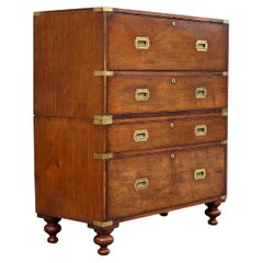 Mid 19th Century Military Campaign Chest of Drawers, circa 1840