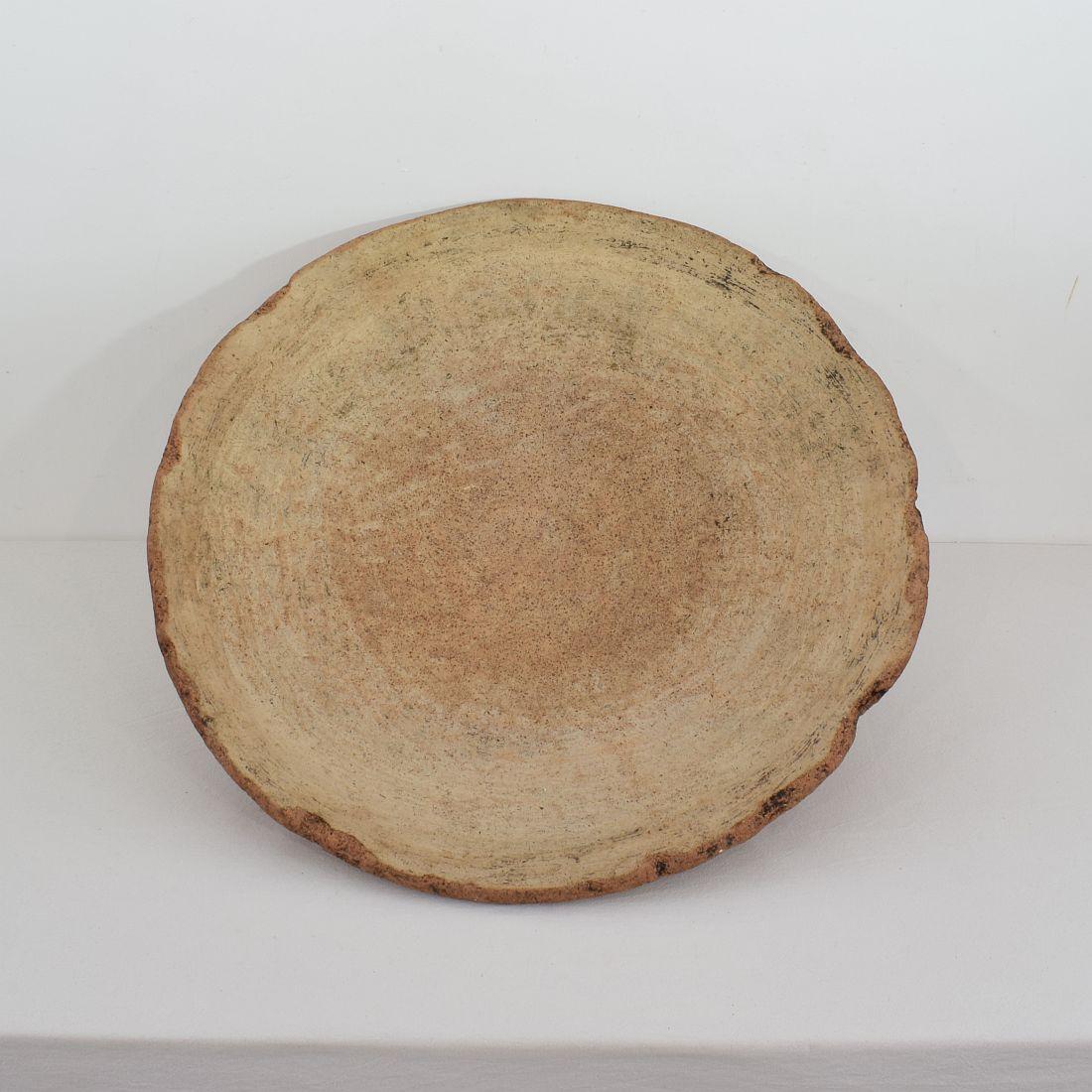 Mid-19th Century Moroccan Terracotta Couscous / Bread Bowl 1