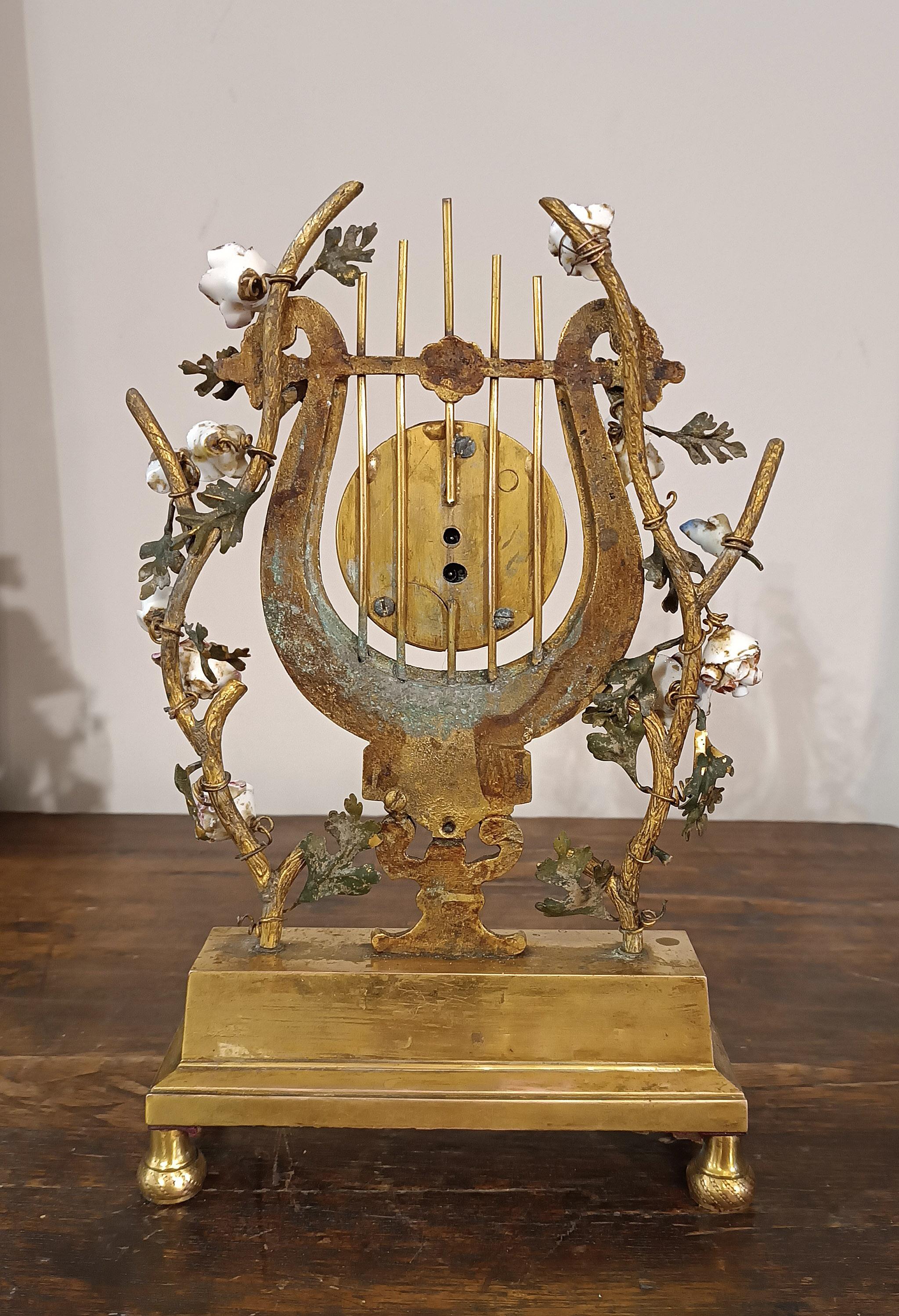 German MID 19th CENTURY NAPOLEON III LIRE PENDULUM in vendita