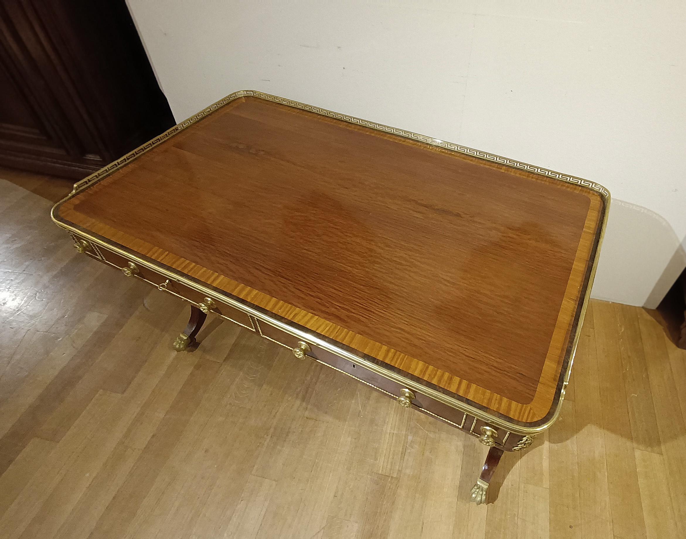 XIX secolo SCRIVANIA IN VENEZIA DI NAPOLEONE III DELLA METÀ DEL XIX SECOLO in vendita