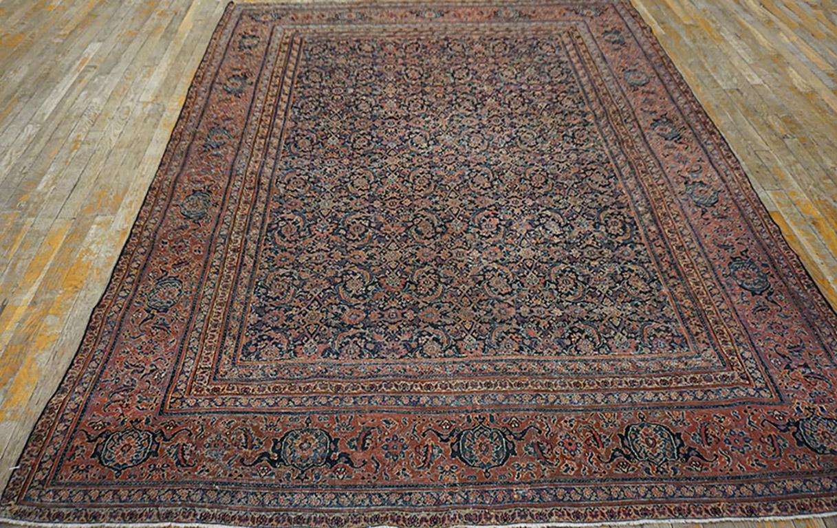 Mid 19th Century N.E. Persian Herat Carpet, Size:6' 3