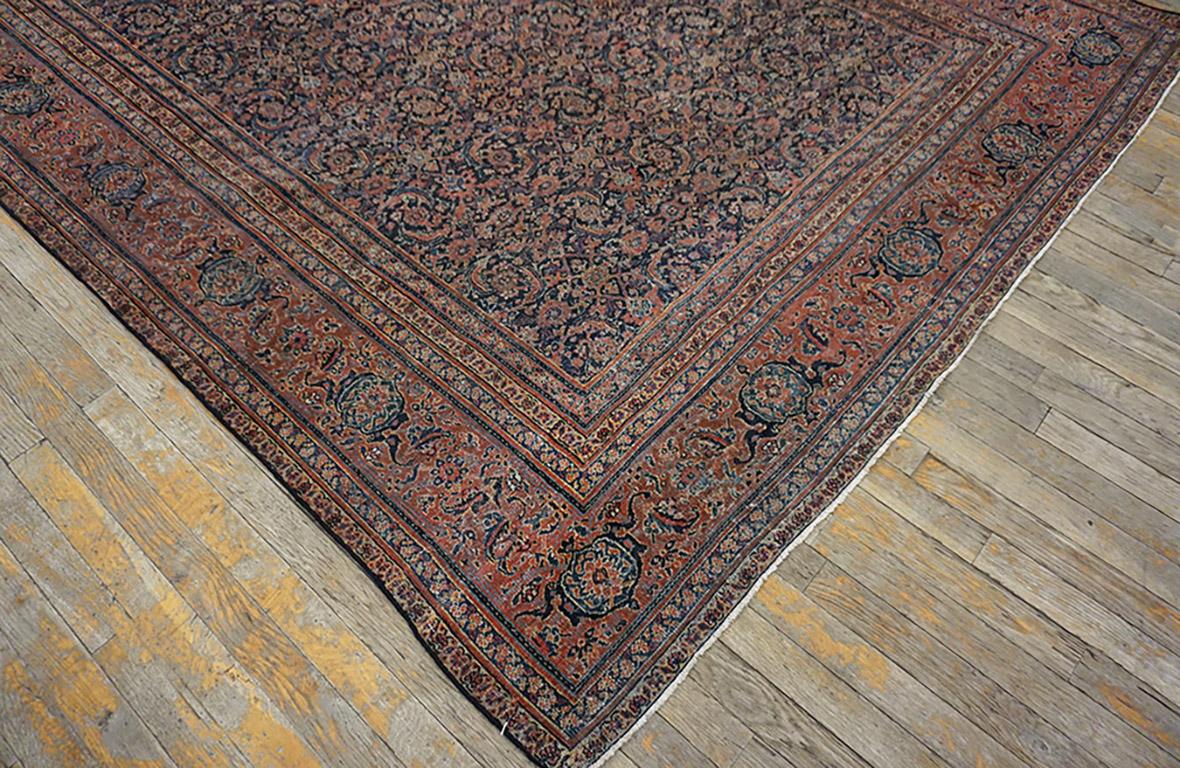 Hand-Knotted Mid 19th Century N.E. Persian Herat Carpet 6' 3