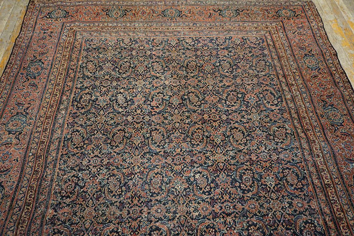 Mid-19th Century Mid 19th Century N.E. Persian Herat Carpet 6' 3
