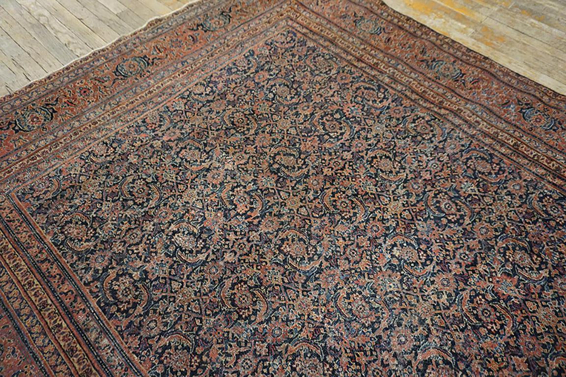 Wool Mid 19th Century N.E. Persian Herat Carpet 6' 3