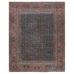 Mitte des 19. Jahrhunderts N.E. Persischer Herat-Teppich ( 6'3" x 7'10" - 191 x 239 )