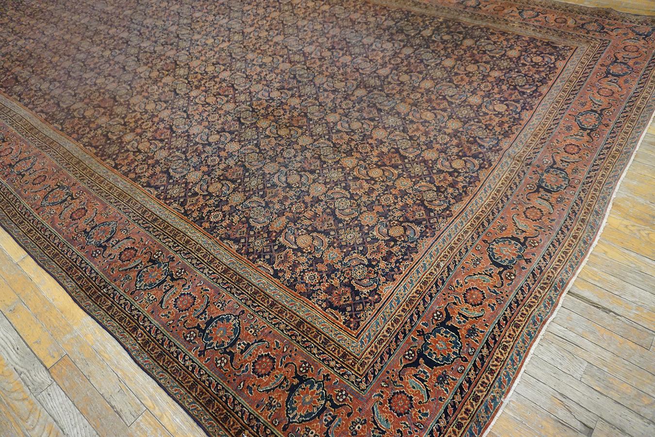 Wool Mid 19th Century N.E. Persian Herat Carpet ( 8'6'' x 22'6'' - 260 x 685 ) For Sale