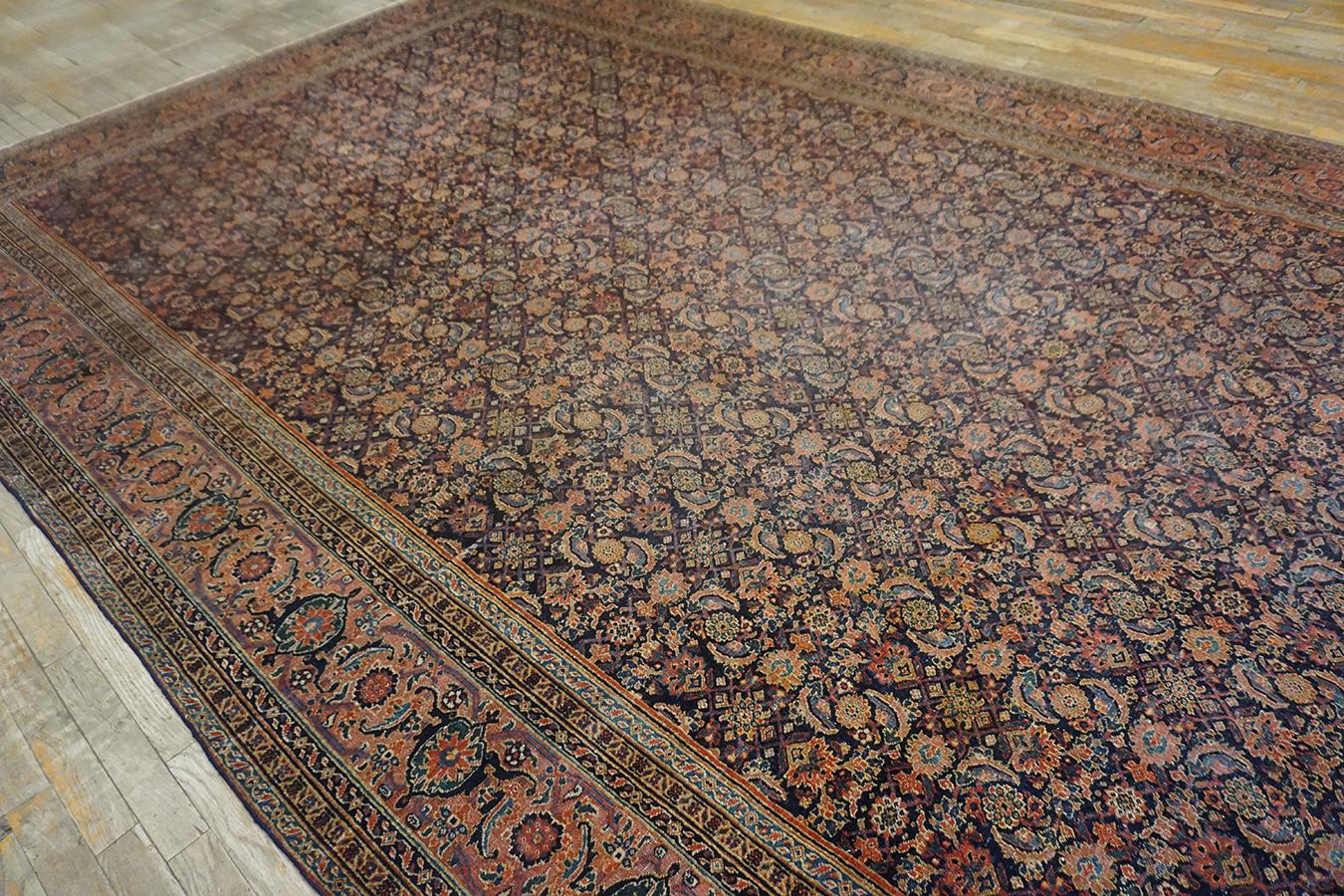 Mid 19th Century N.E. Persian Herat Carpet ( 8'6'' x 22'6'' - 260 x 685 ) For Sale 1
