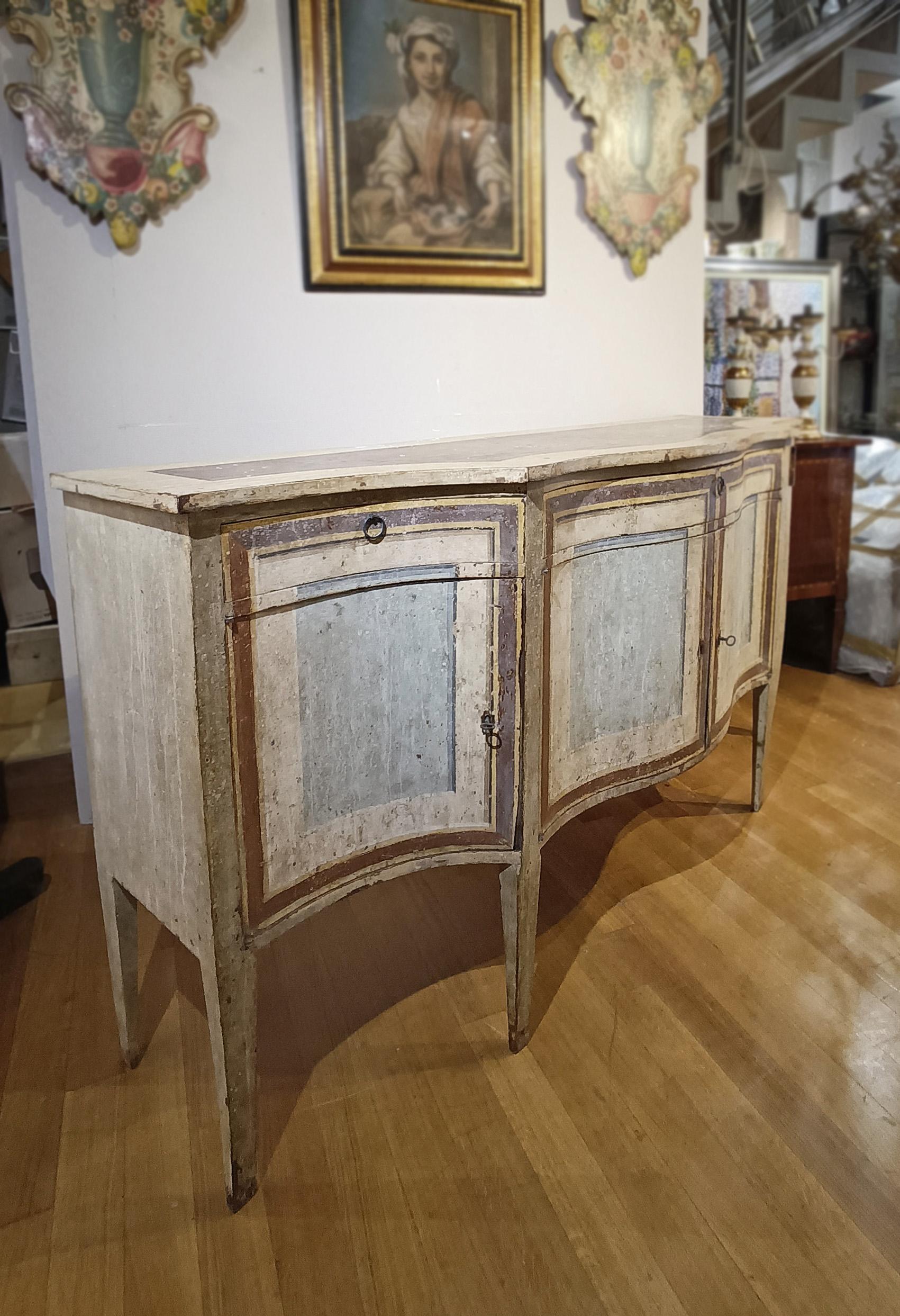 Neoclassical Revival MID-19th CENTURY NEOCLASSIC-STYLE LACQUERED SIDEBOARD For Sale