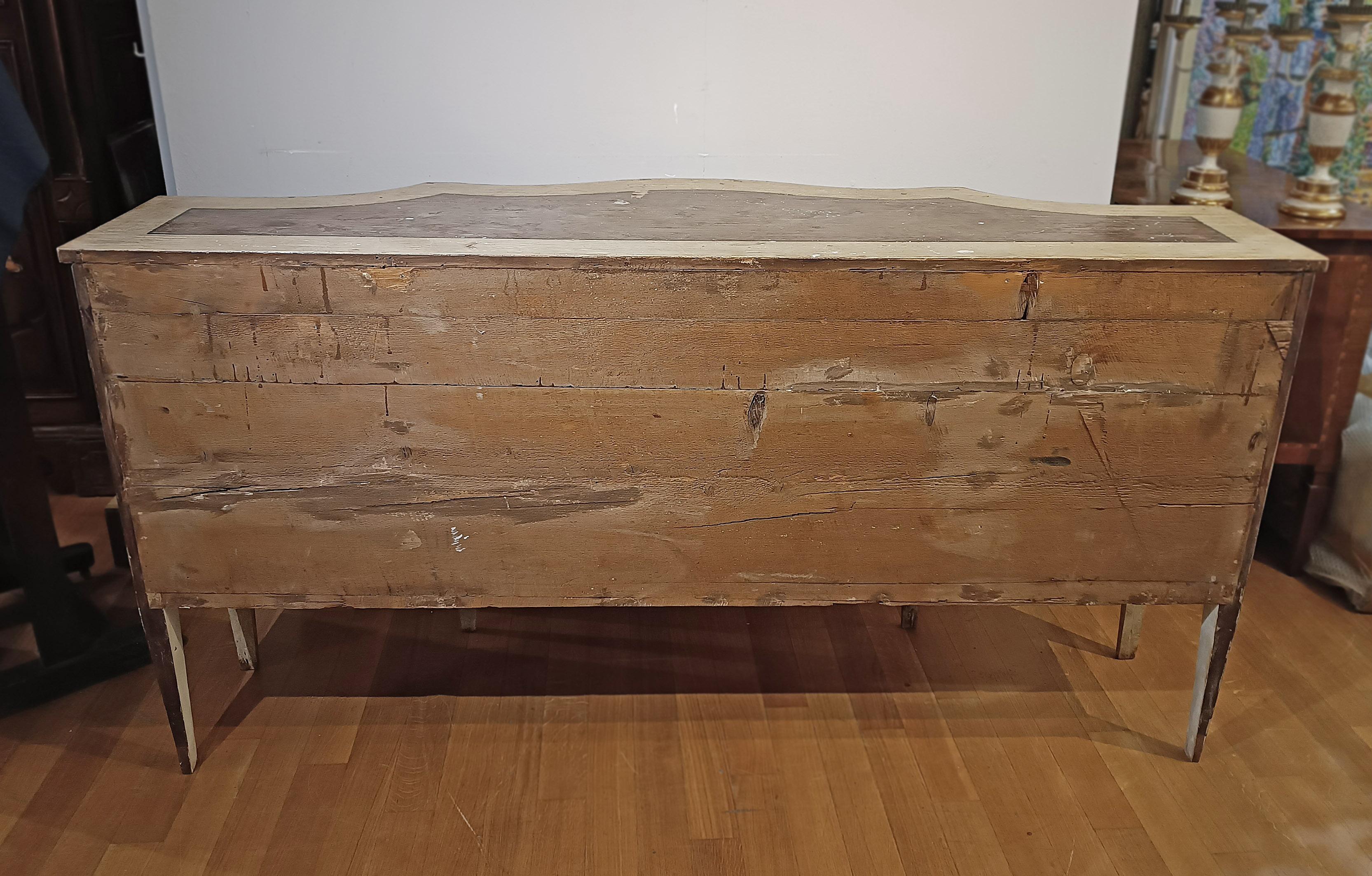 Italian MID-19th CENTURY NEOCLASSIC-STYLE LACQUERED SIDEBOARD For Sale