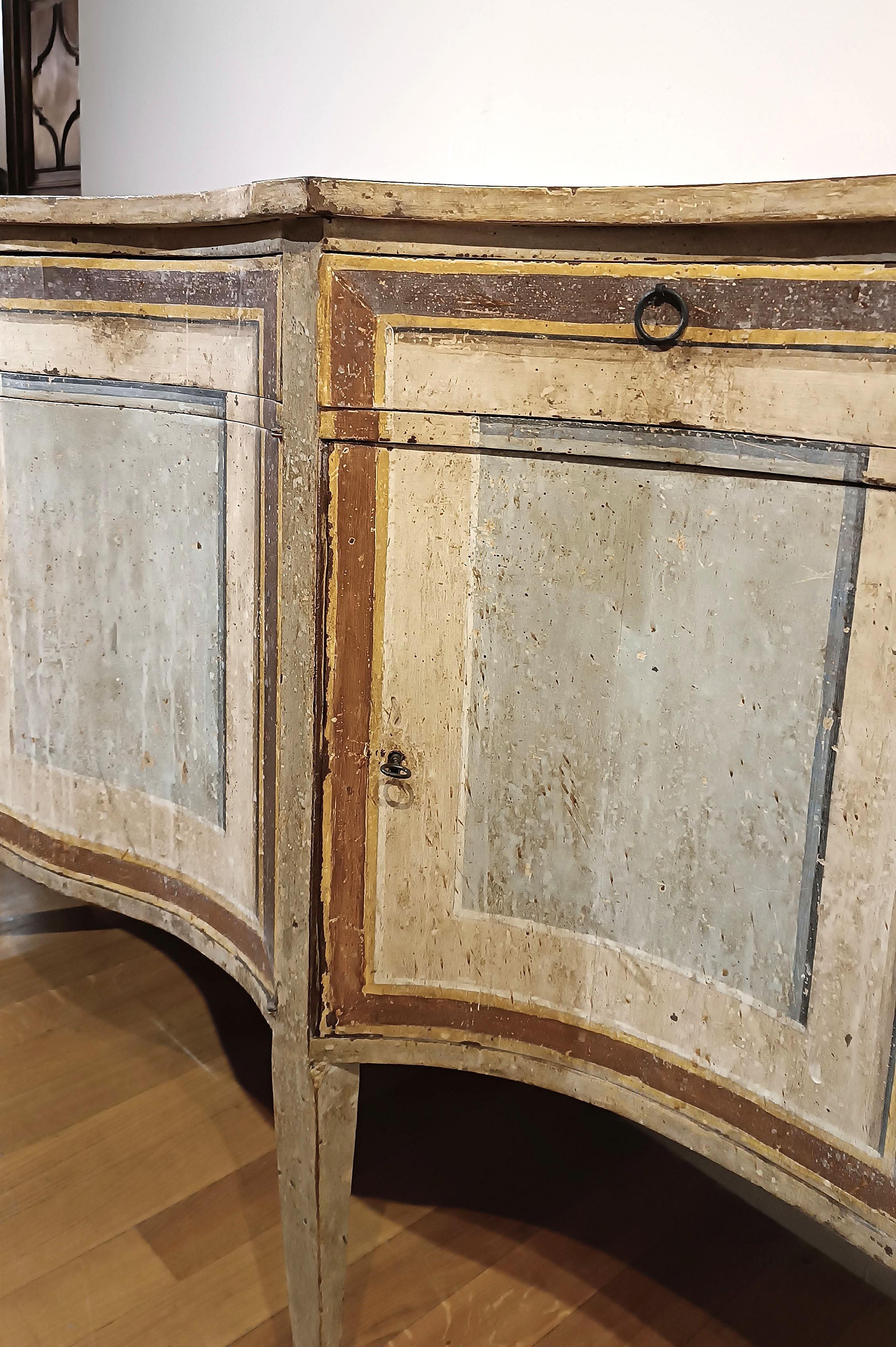 19th Century MID-19th CENTURY NEOCLASSIC-STYLE LACQUERED SIDEBOARD For Sale