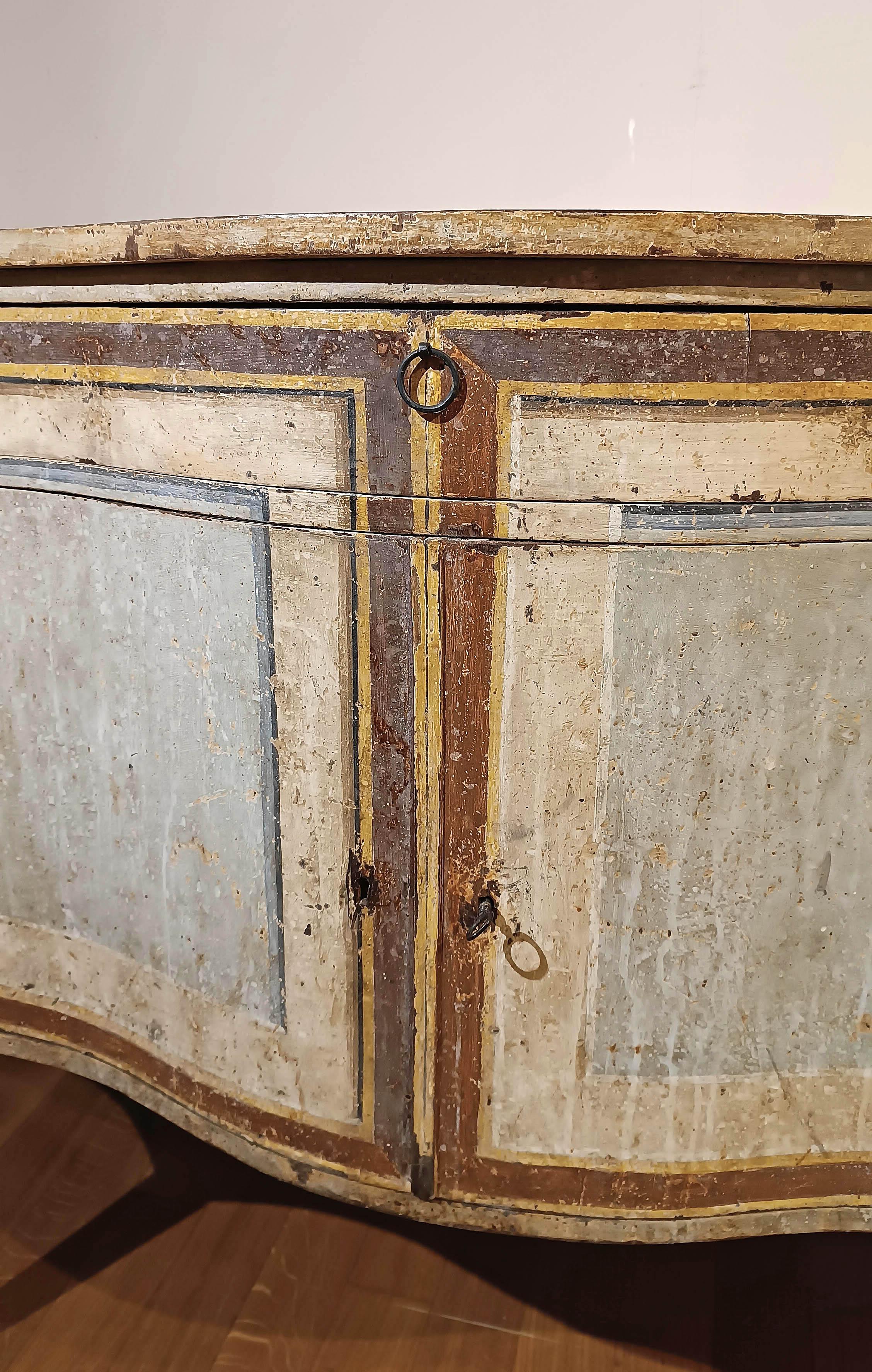 Wood MID-19th CENTURY NEOCLASSIC-STYLE LACQUERED SIDEBOARD For Sale