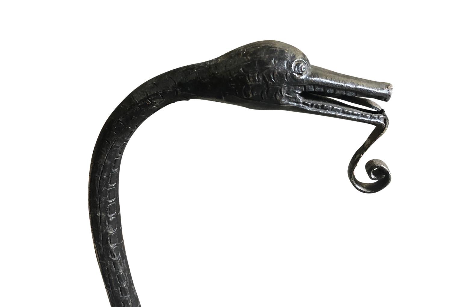 Iron Mid-19th Century Northern Italian Snake Sculpture