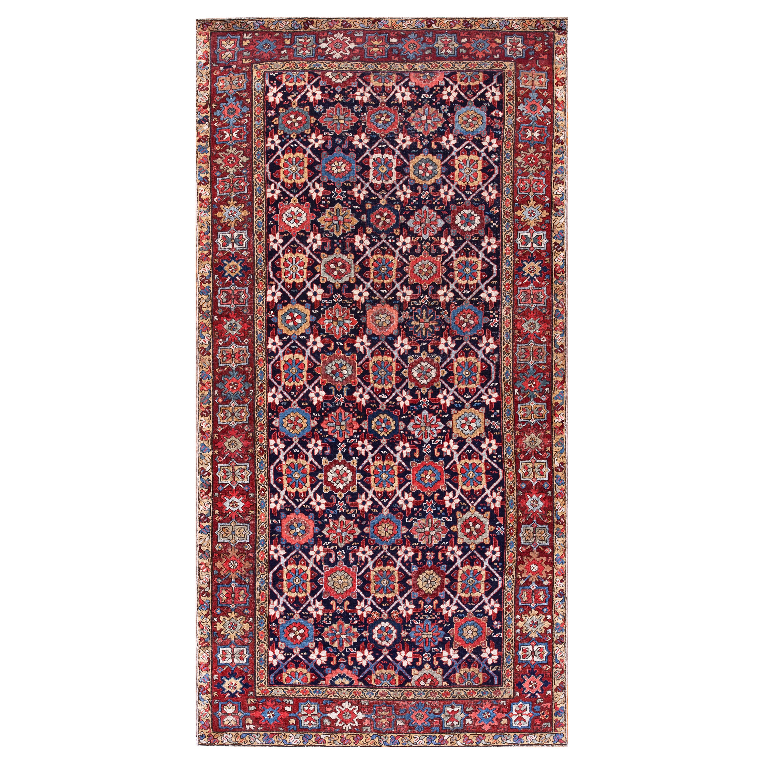 Milieu du 19ème siècle N.W. Tapis persan ( 5'4 x 11' x 163 x 335 )