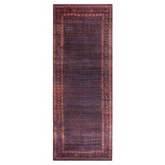 Milieu du 19ème siècle N.W. Tapis de galerie persan ( 7'' x 19''8'''' - 215 x 600 )