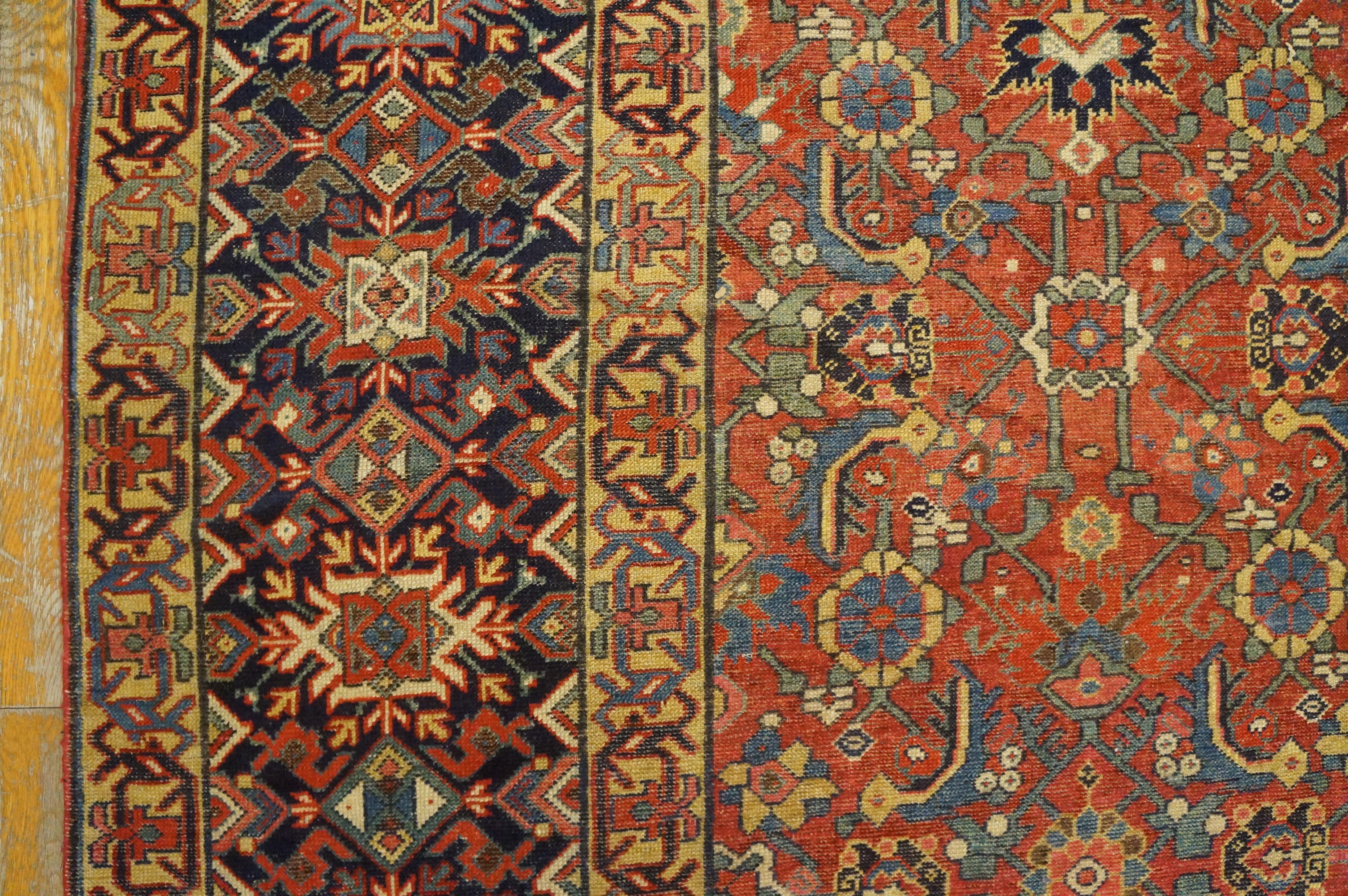 Mid 19th Century N.W. Persian Gallery Carpet ( 7'6