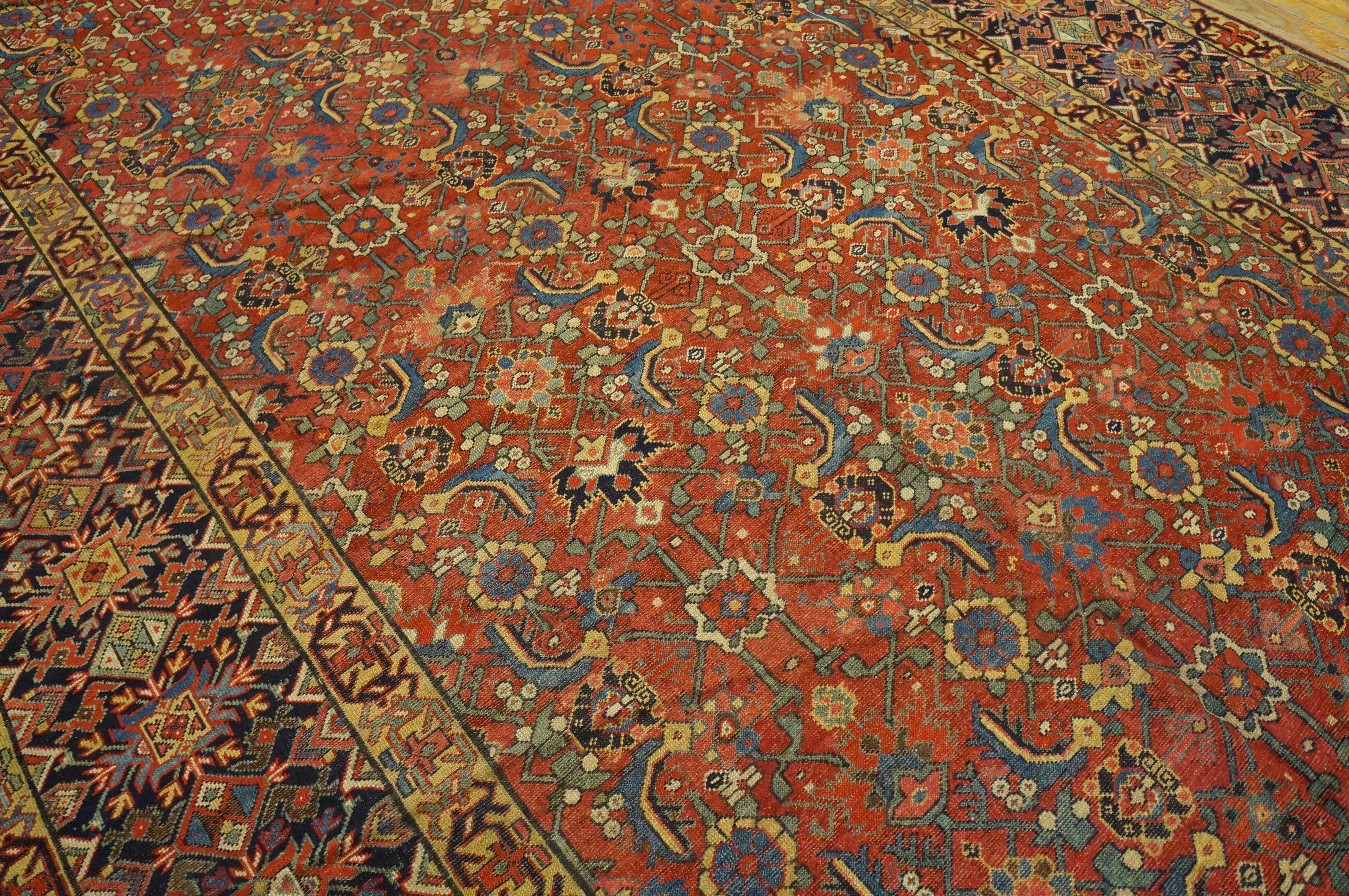 Mid 19th Century N.W. Persian Gallery Carpet ( 7'6