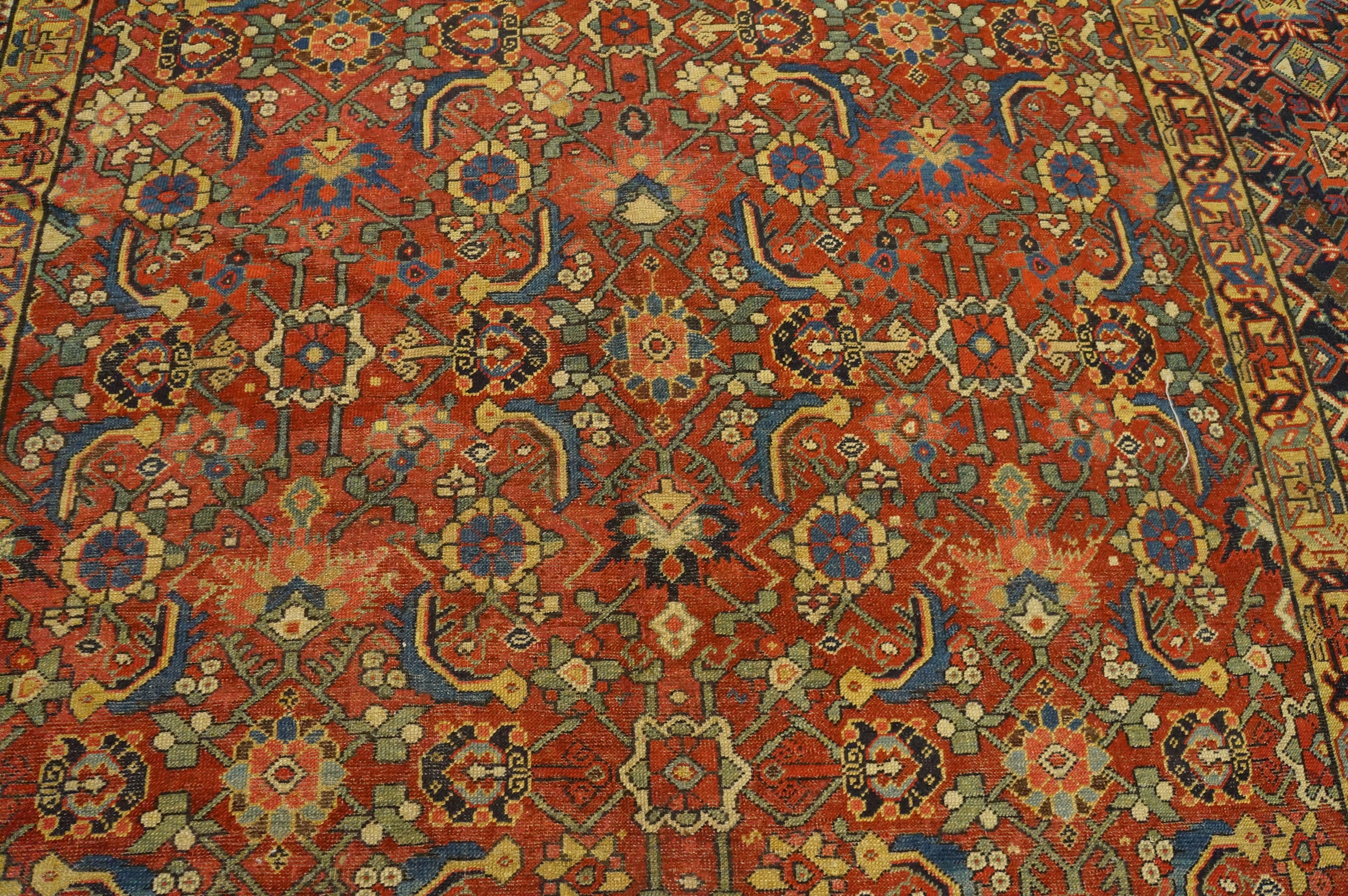 Metà del XIX secolo N.W. Tappeto Persiano Gallery ( 7'6