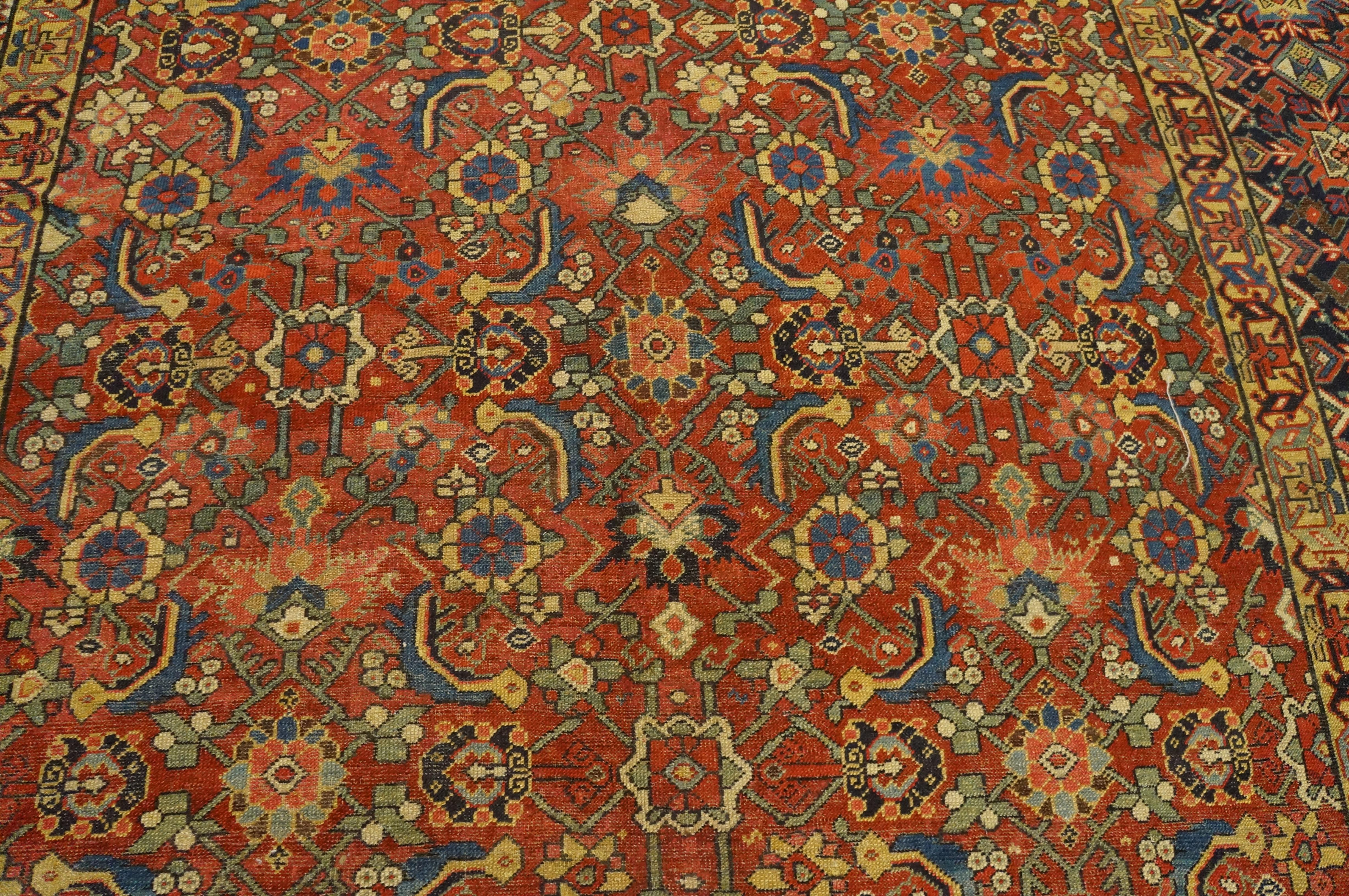 Mid 19th Century N.W. Persian Gallery Carpet ( 7'6