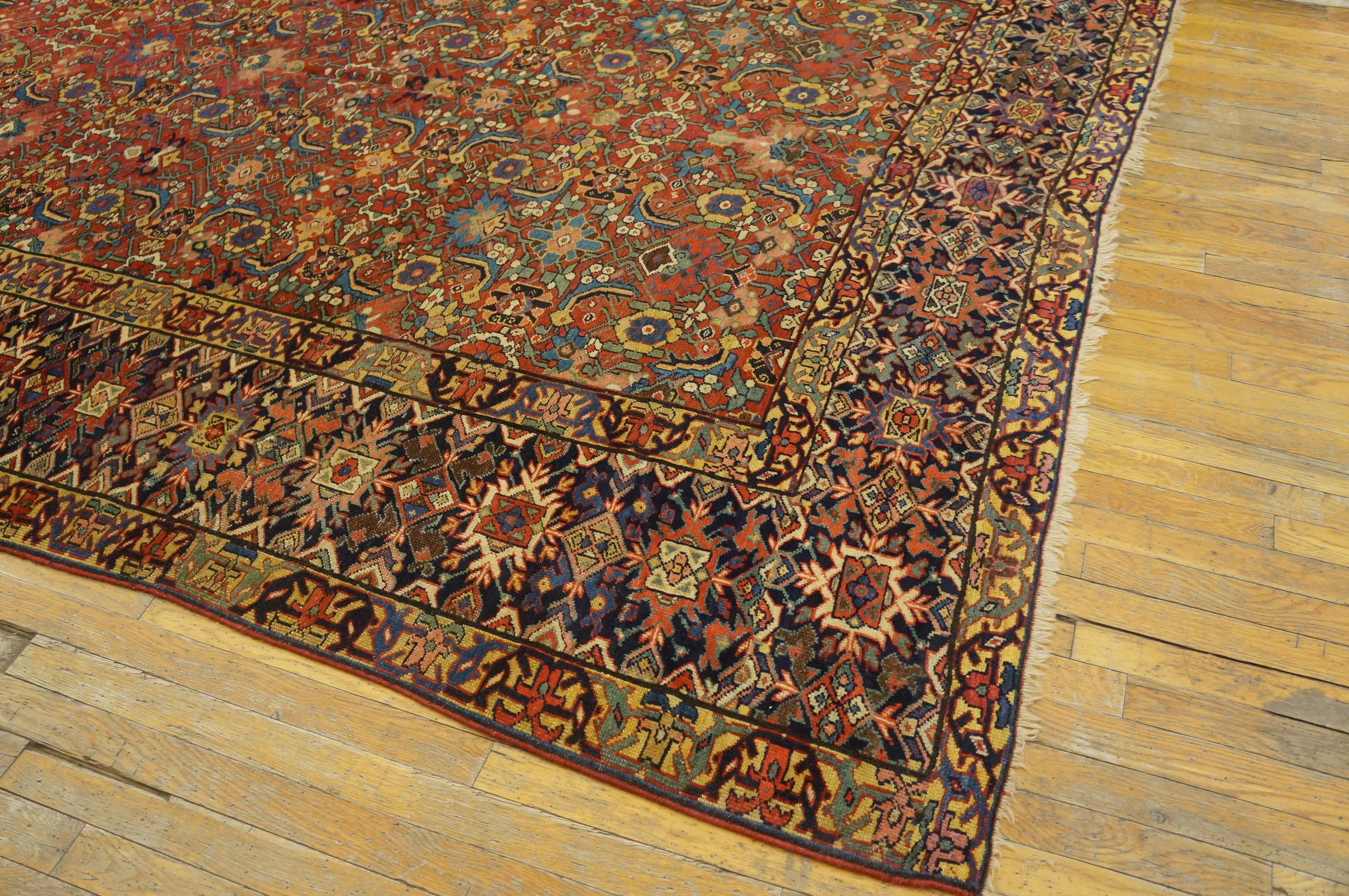 Mid 19th Century N.W. Persian Gallery Carpet ( 7'6