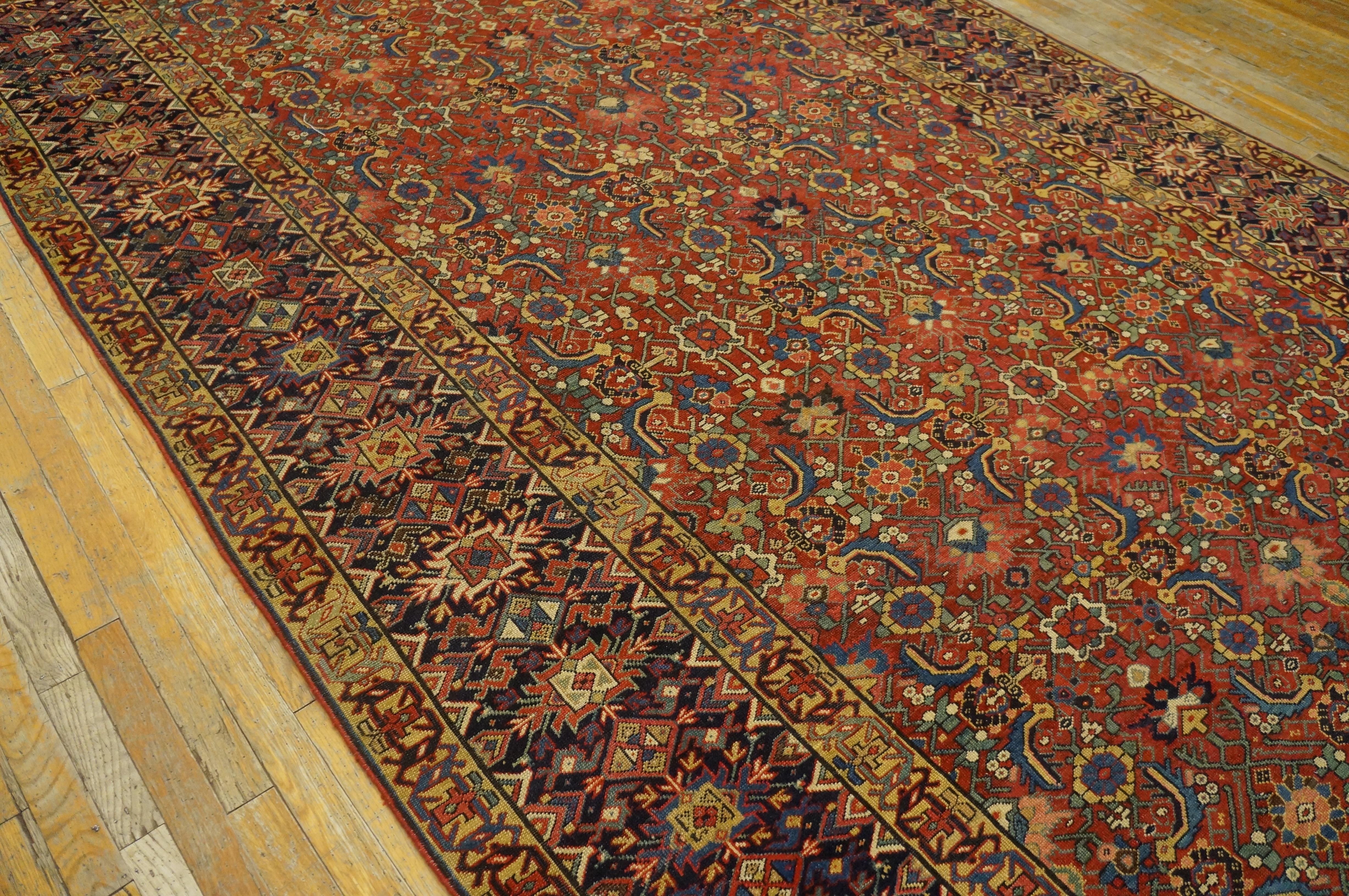 Mid 19th Century N.W. Persian Gallery Carpet ( 7'6