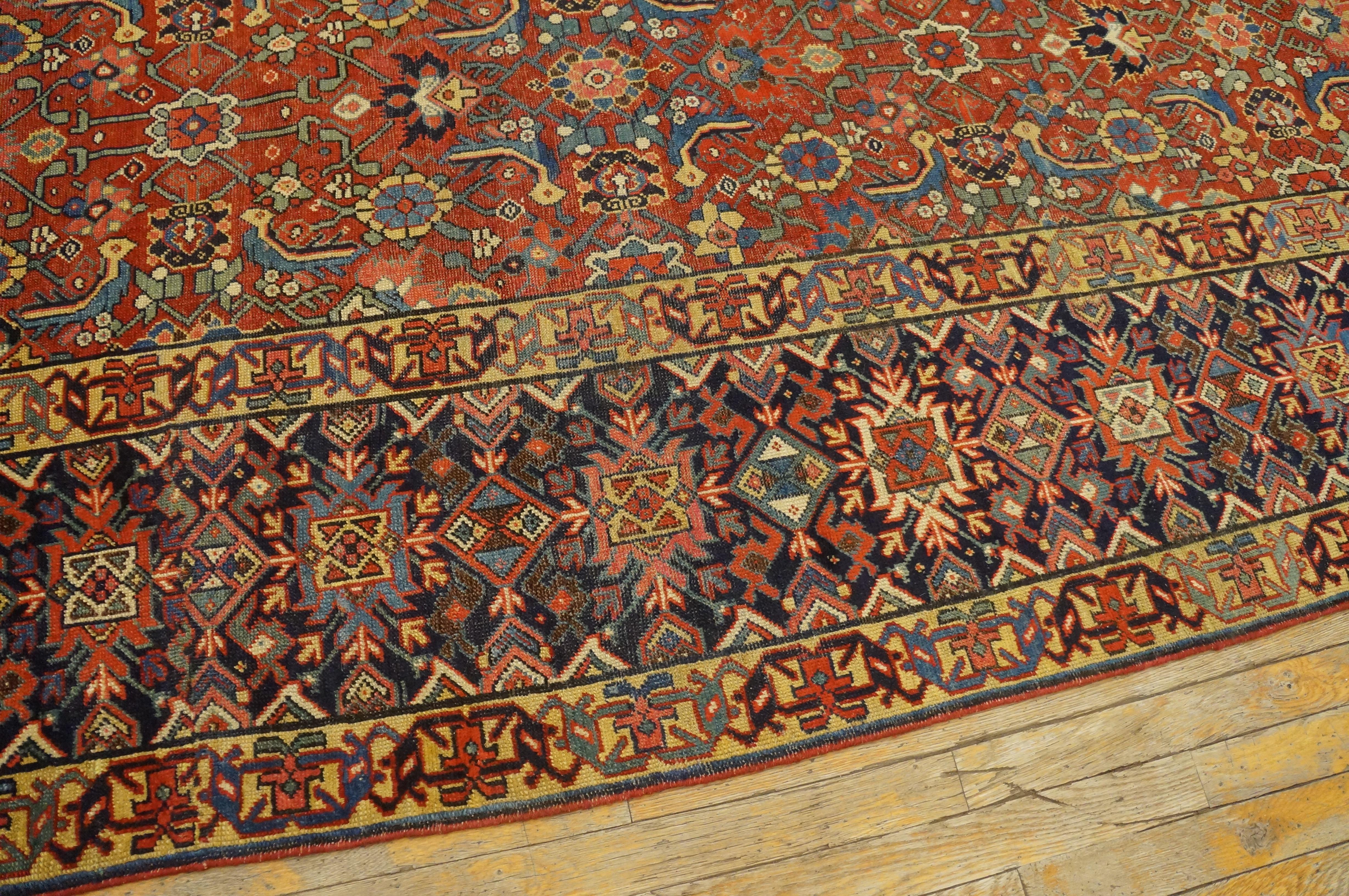 Mid 19th Century N.W. Persian Gallery Carpet ( 7'6