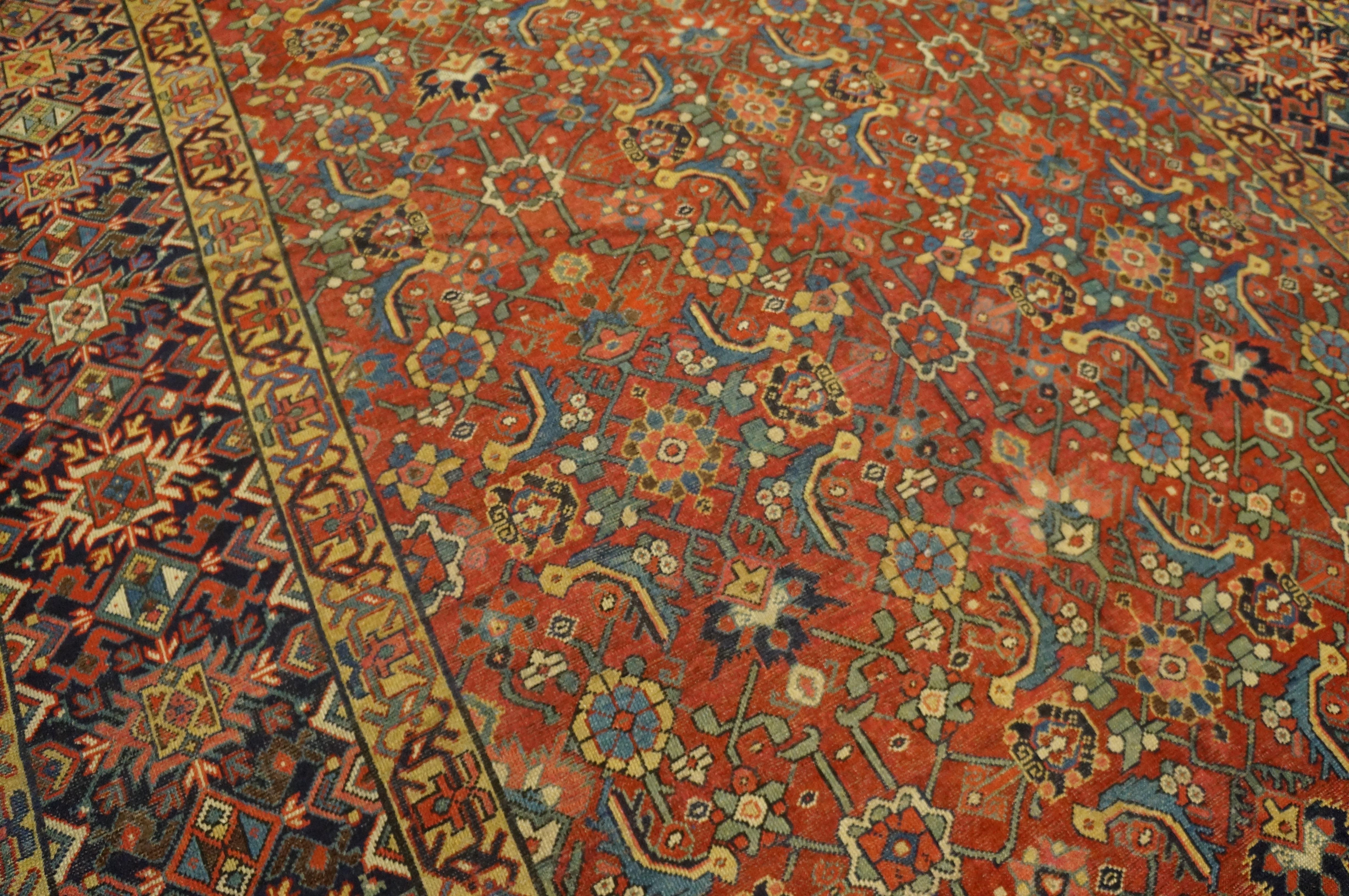 Mid 19th Century N.W. Persian Gallery Carpet ( 7'6