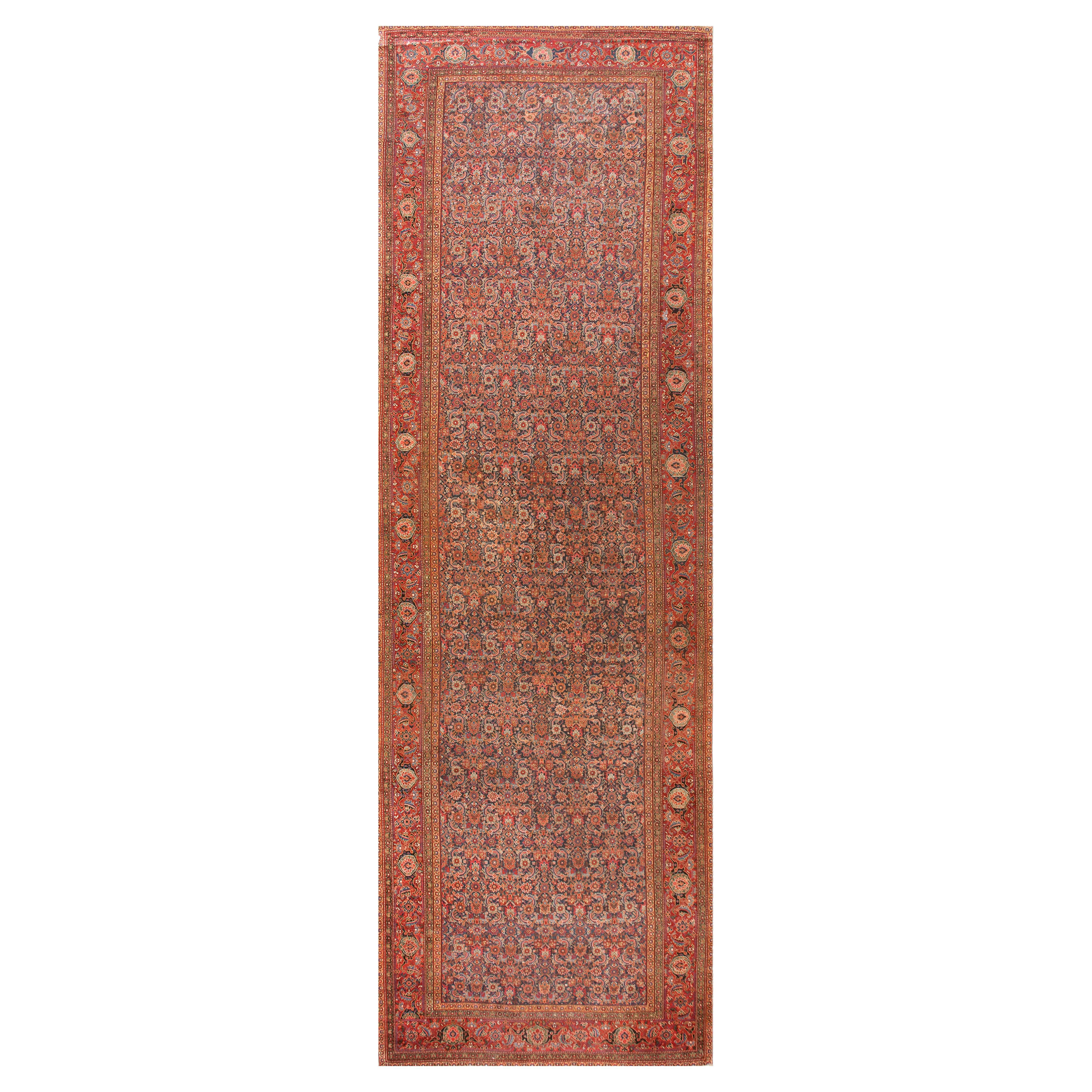 Mid 19th Century NW Persian Galley Carpet ( 7'8" x 22'10" - 234 x 696 ) For Sale