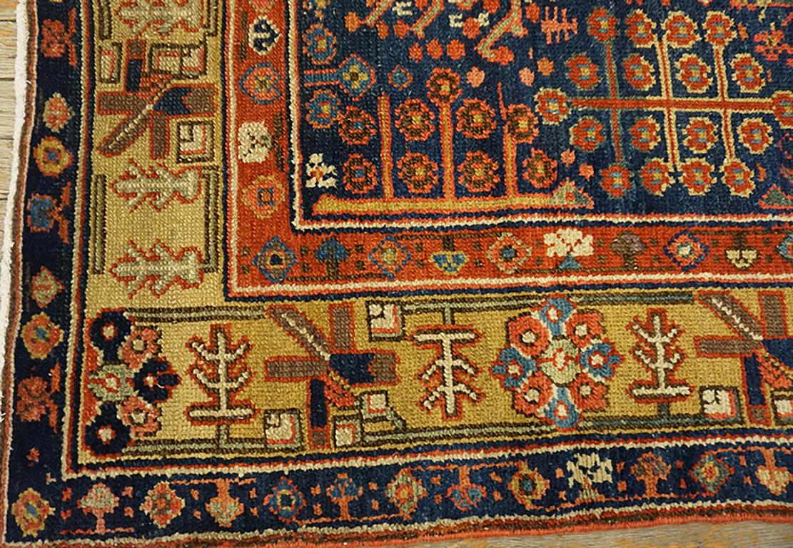 Hand-Knotted Mid 19th Century N.W. Persian Runner Carpet For Sale