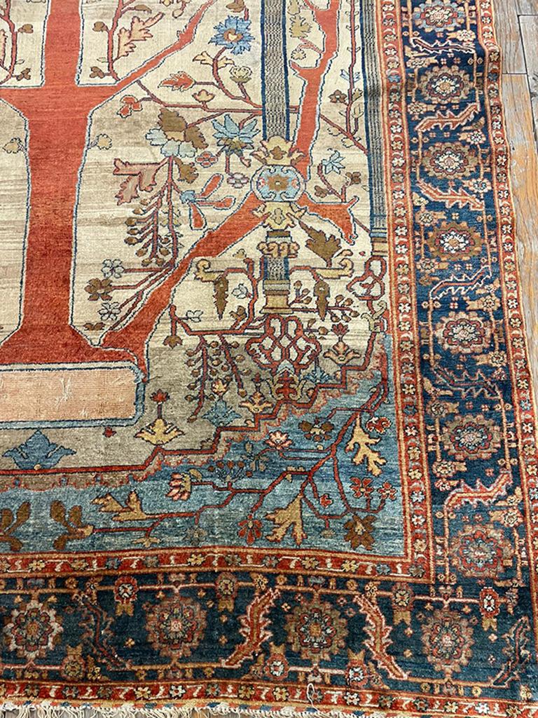 Antique Persian Heriz Rug, Size: 4' 3''x5' 10'' 