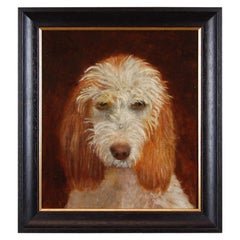 Mid-19th Century Oil on Canvas Korthals Griffon
