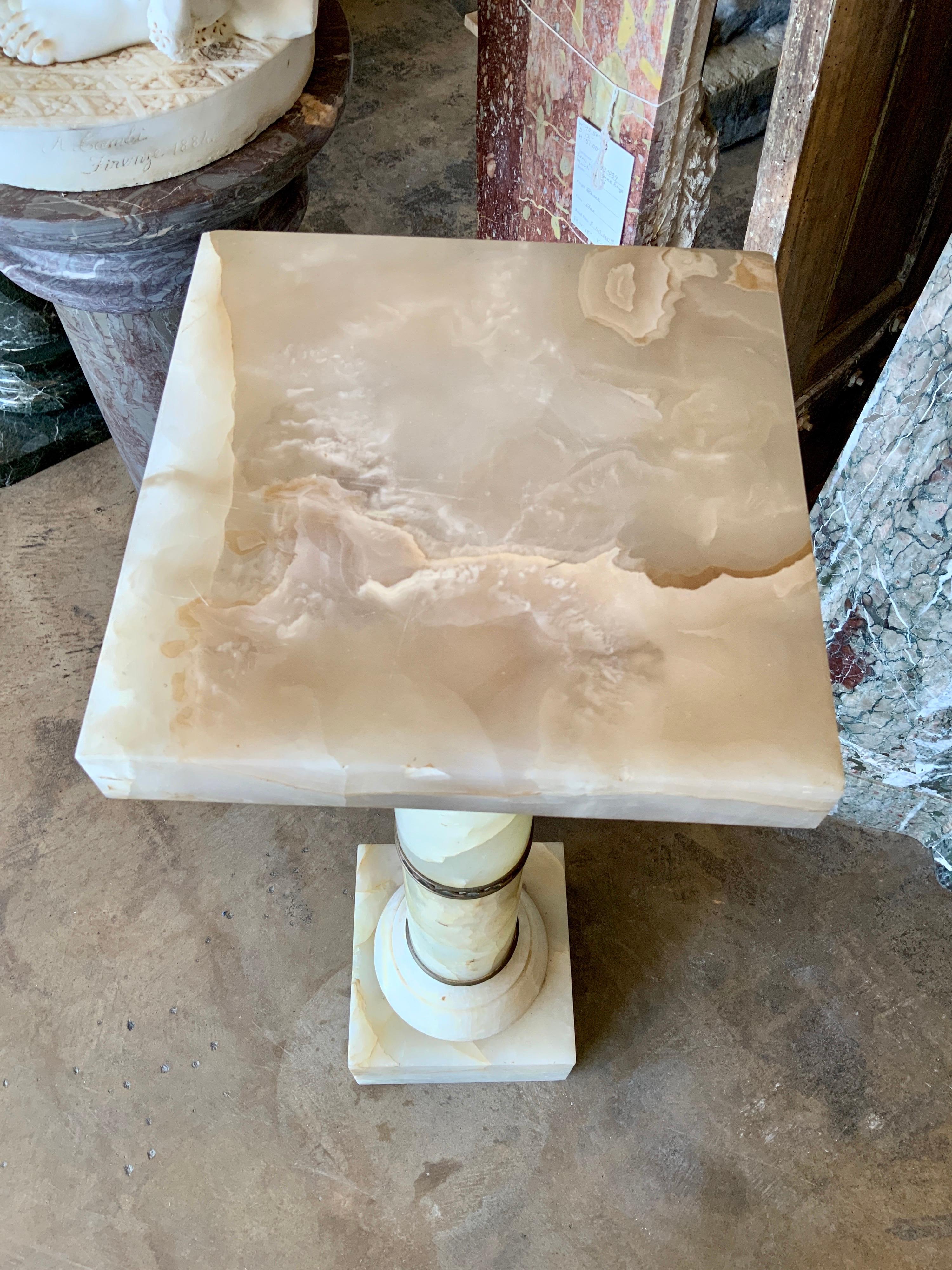 Mid-19th Century Onyx Pedestal from France For Sale 3